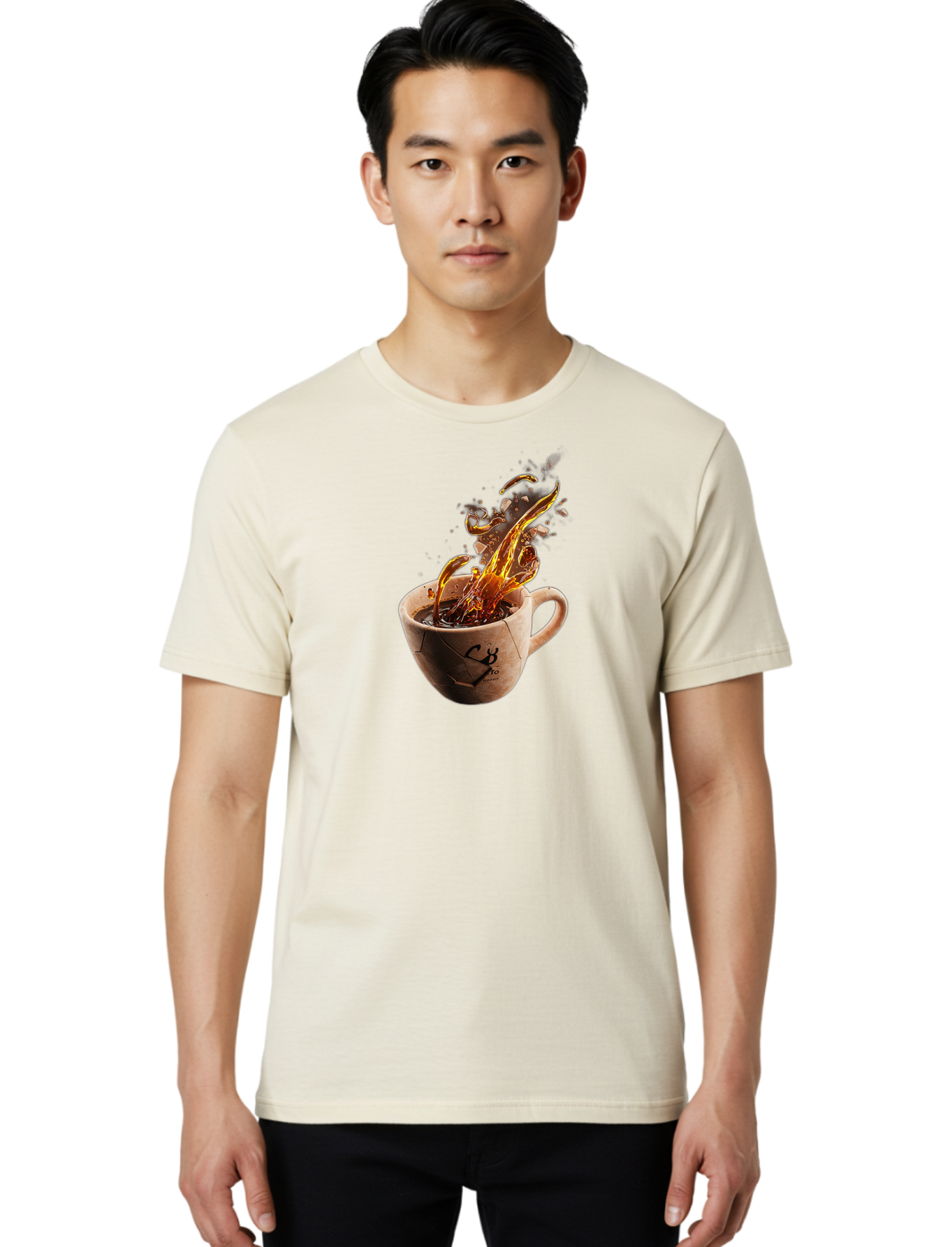 Cb-Pro-Coffee-Cup Men'S Graphic Tee, 100% Cotton, Comfortable Casual Summer Wear, Machine Washable, Vintage Camera, Old Camera, Antique Camera, Black Camera, Classic Photography, Photography Equipment, Nostalgic Device, Film Camera, Camera Art Bao212