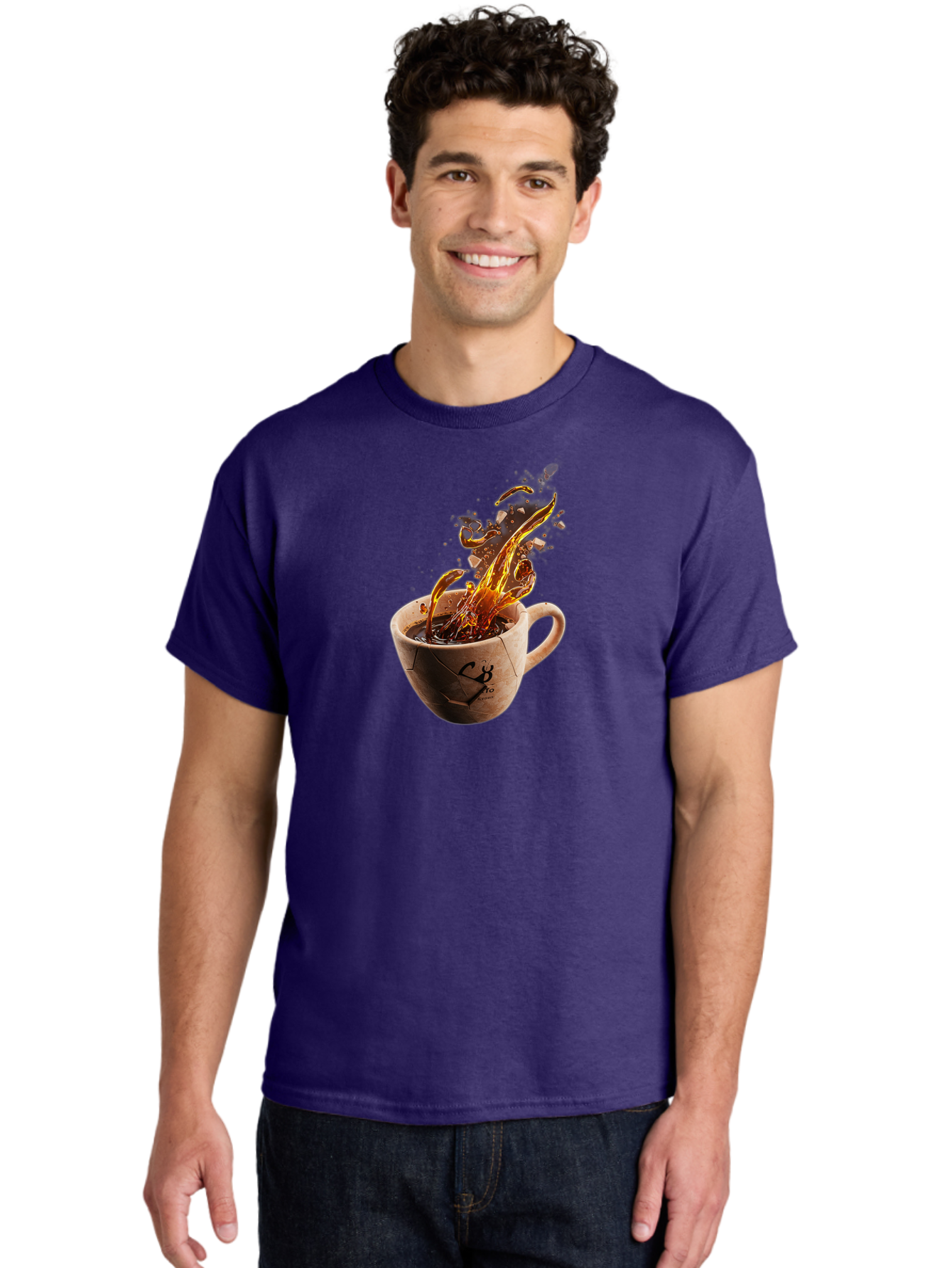 Cb-Pro-Coffee-Cup Men'S Graphic Tee, 100% Cotton, Comfortable Casual Summer Wear, Machine Washable, Vintage Camera, Old Camera, Antique Camera, Black Camera, Classic Photography, Photography Equipment, Nostalgic Device, Film Camera, Camera Art Bao212