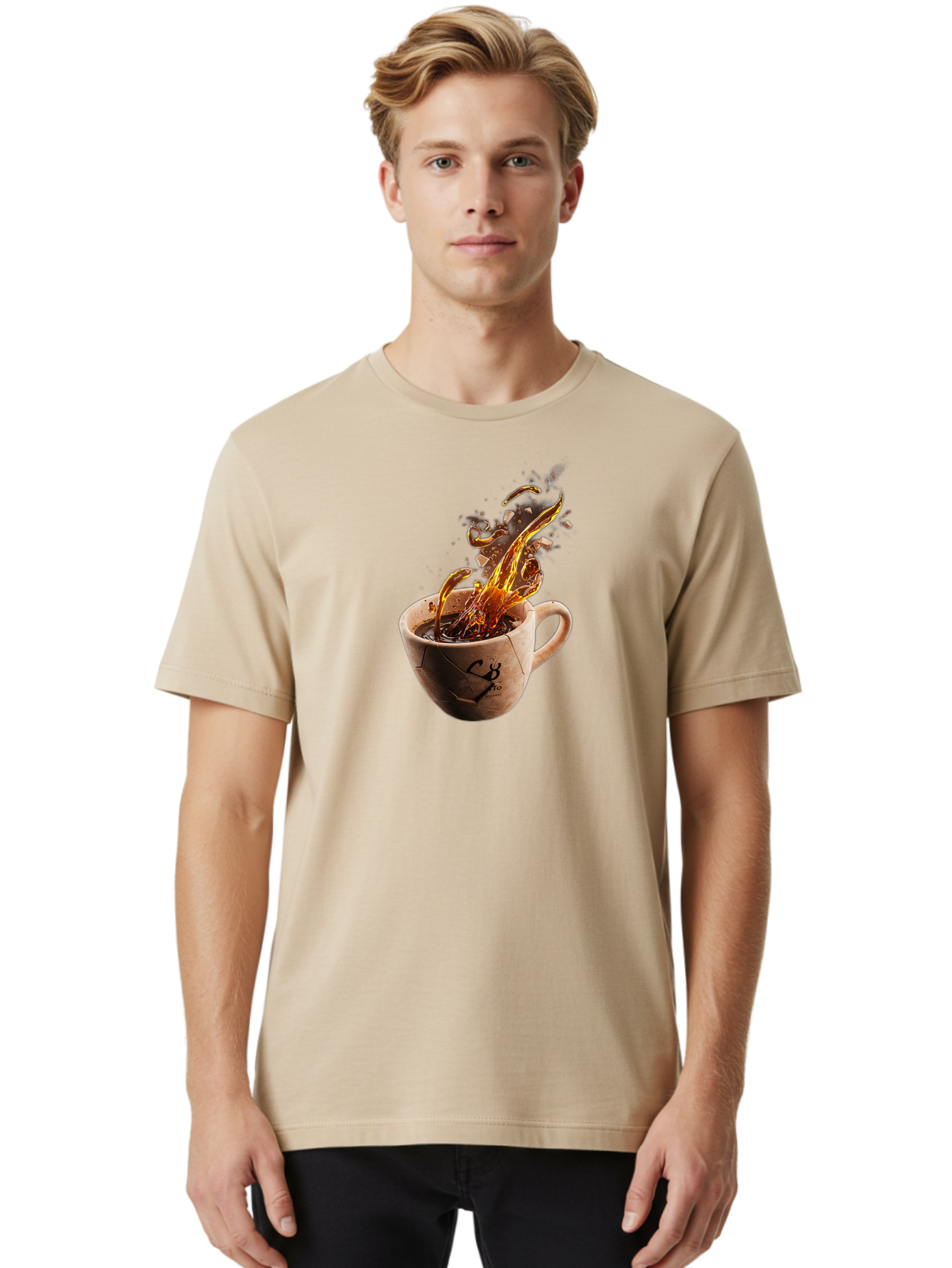 Cb-Pro-Coffee-Cup Men'S Graphic Tee, 100% Cotton, Comfortable Casual Summer Wear, Machine Washable, Vintage Camera, Old Camera, Antique Camera, Black Camera, Classic Photography, Photography Equipment, Nostalgic Device, Film Camera, Camera Art Bao212