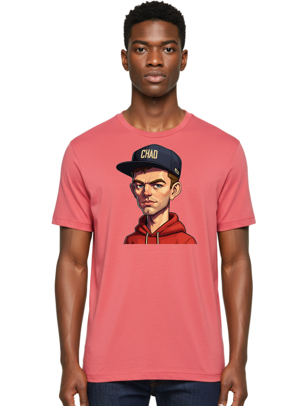 Chad Men'S Graphic Tee, 100% Cotton, Comfortable Casual Summer Wear, Machine Washable, Vintage Camera, Old Camera, Antique Camera, Black Camera, Classic Photography, Photography Equipment, Nostalgic Device, Film Camera, Camera Art Bao213