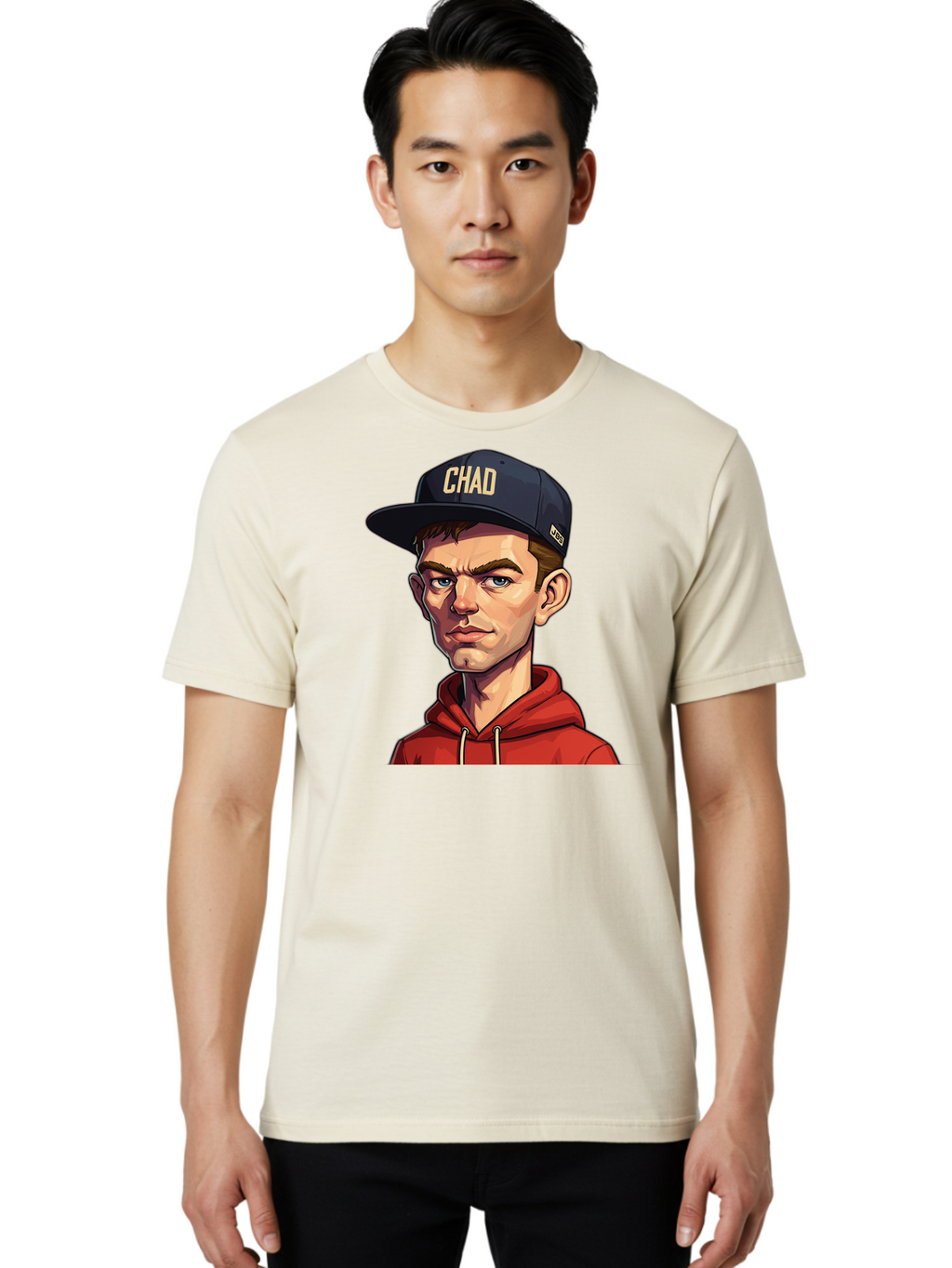 Chad Men'S Graphic Tee, 100% Cotton, Comfortable Casual Summer Wear, Machine Washable, Vintage Camera, Old Camera, Antique Camera, Black Camera, Classic Photography, Photography Equipment, Nostalgic Device, Film Camera, Camera Art Bao213