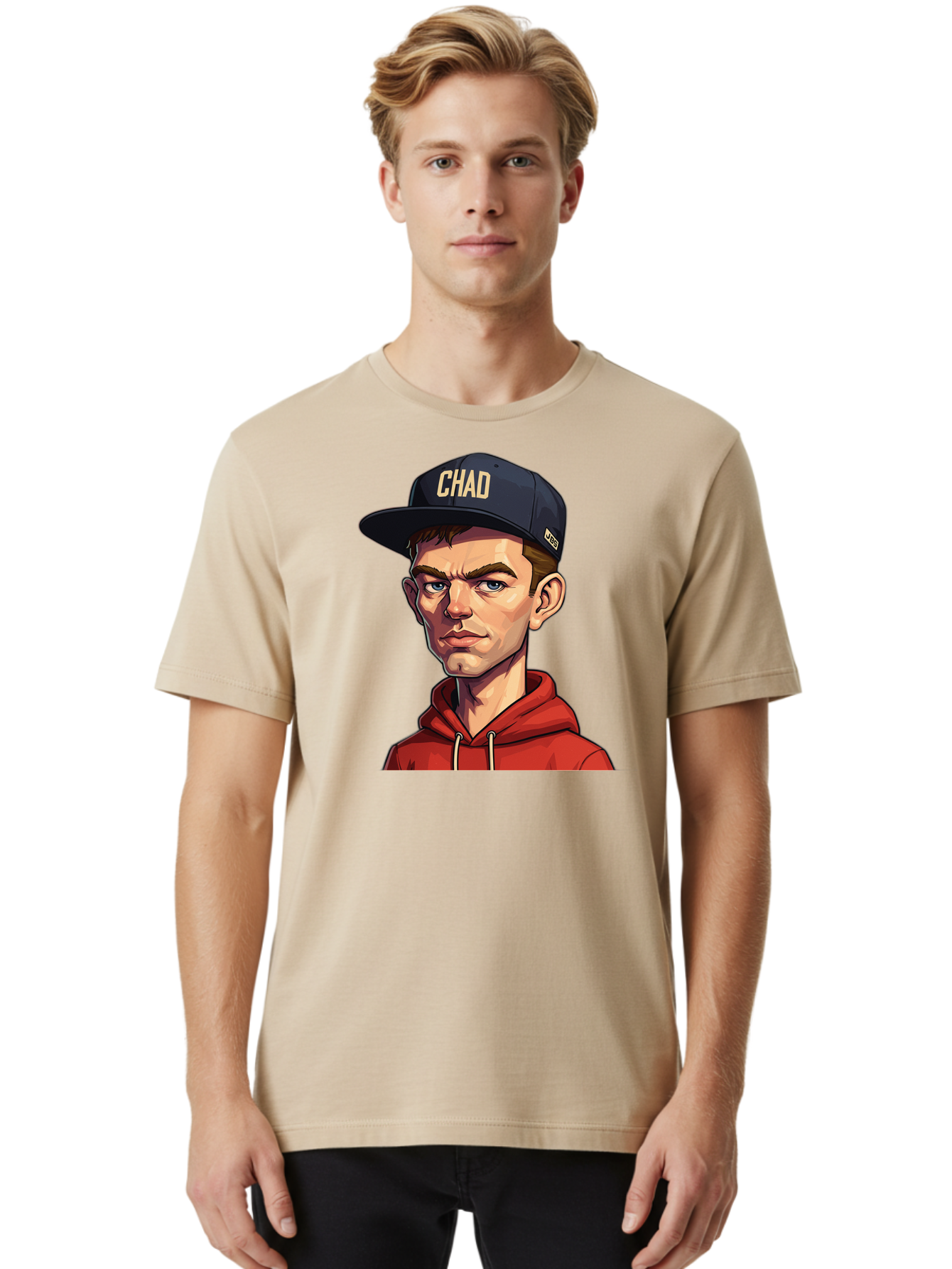 Chad Men'S Graphic Tee, 100% Cotton, Comfortable Casual Summer Wear, Machine Washable, Vintage Camera, Old Camera, Antique Camera, Black Camera, Classic Photography, Photography Equipment, Nostalgic Device, Film Camera, Camera Art Bao213