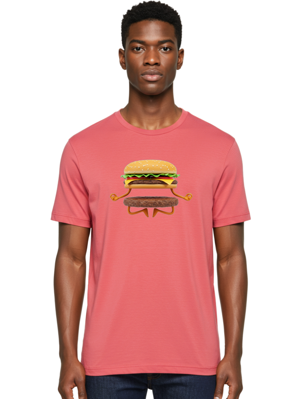 Cheeseburger-Man Men'S Graphic Tee, 100% Cotton, Comfortable Casual Summer Wear, Machine Washable, Vintage Camera, Old Camera, Antique Camera, Black Camera, Classic Photography, Photography Equipment, Nostalgic Device, Film Camera, Camera Art Bao215