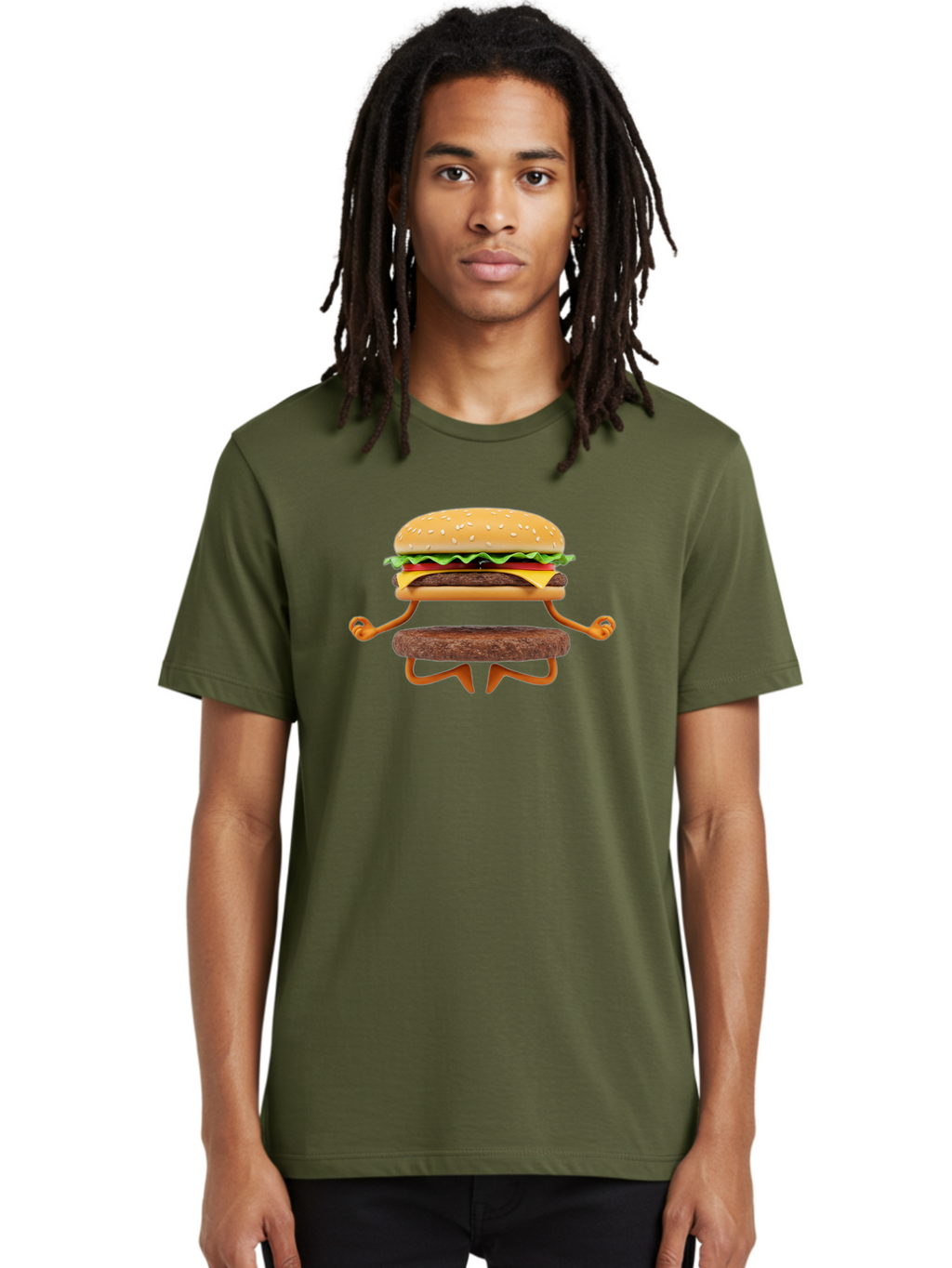 Cheeseburger-Man Men'S Graphic Tee, 100% Cotton, Comfortable Casual Summer Wear, Machine Washable, Vintage Camera, Old Camera, Antique Camera, Black Camera, Classic Photography, Photography Equipment, Nostalgic Device, Film Camera, Camera Art Bao215