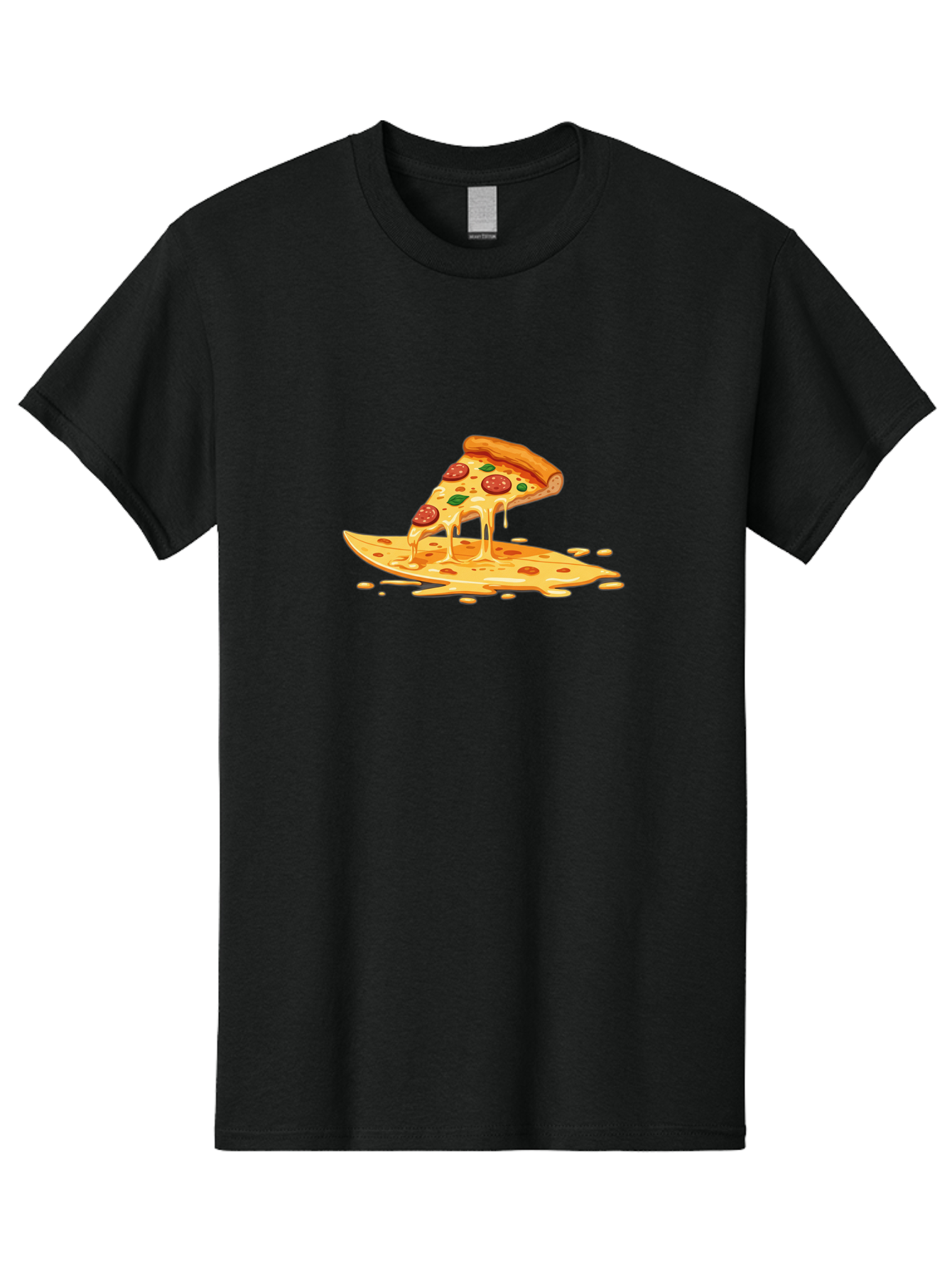 Cheesy-Pepperoni-Pizza-Slice Men'S Graphic Tee, 100% Cotton, Comfortable Casual Summer Wear, Machine Washable, Vintage Camera, Old Camera, Antique Camera, Black Camera, Classic Photography, Photography Equipment, Nostalgic Device, Film Camera, Bao216