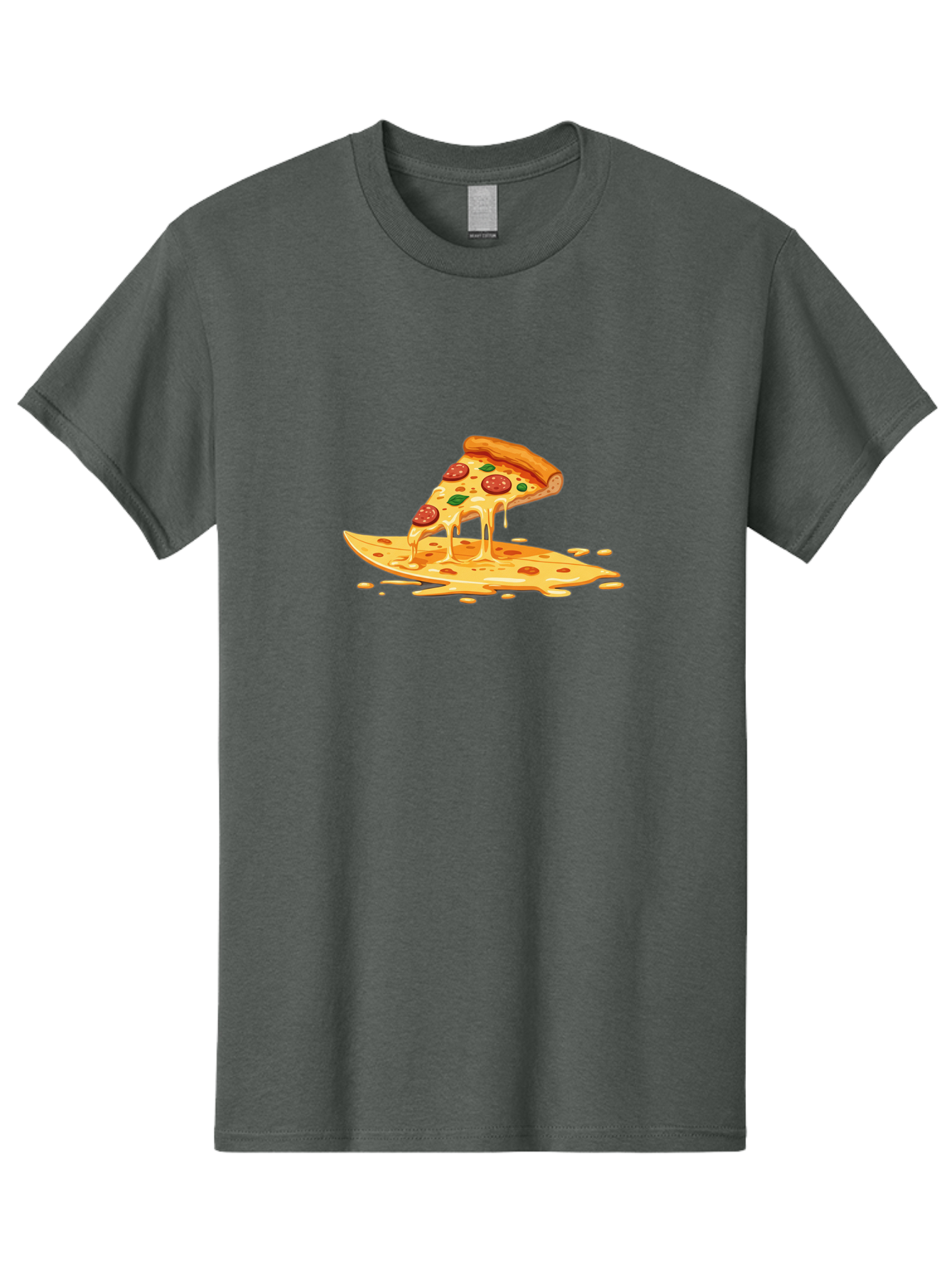 Cheesy-Pepperoni-Pizza-Slice Men'S Graphic Tee, 100% Cotton, Comfortable Casual Summer Wear, Machine Washable, Vintage Camera, Old Camera, Antique Camera, Black Camera, Classic Photography, Photography Equipment, Nostalgic Device, Film Camera, Bao216