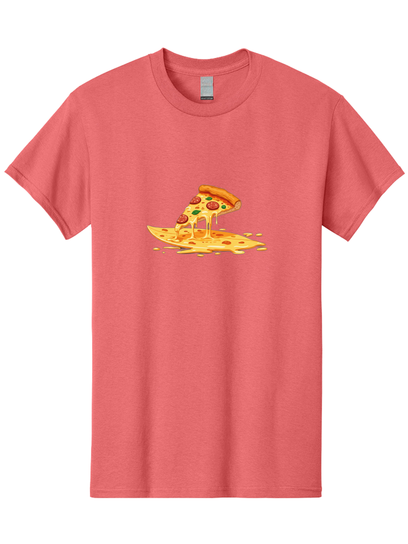 Cheesy-Pepperoni-Pizza-Slice Men'S Graphic Tee, 100% Cotton, Comfortable Casual Summer Wear, Machine Washable, Vintage Camera, Old Camera, Antique Camera, Black Camera, Classic Photography, Photography Equipment, Nostalgic Device, Film Camera, Bao216