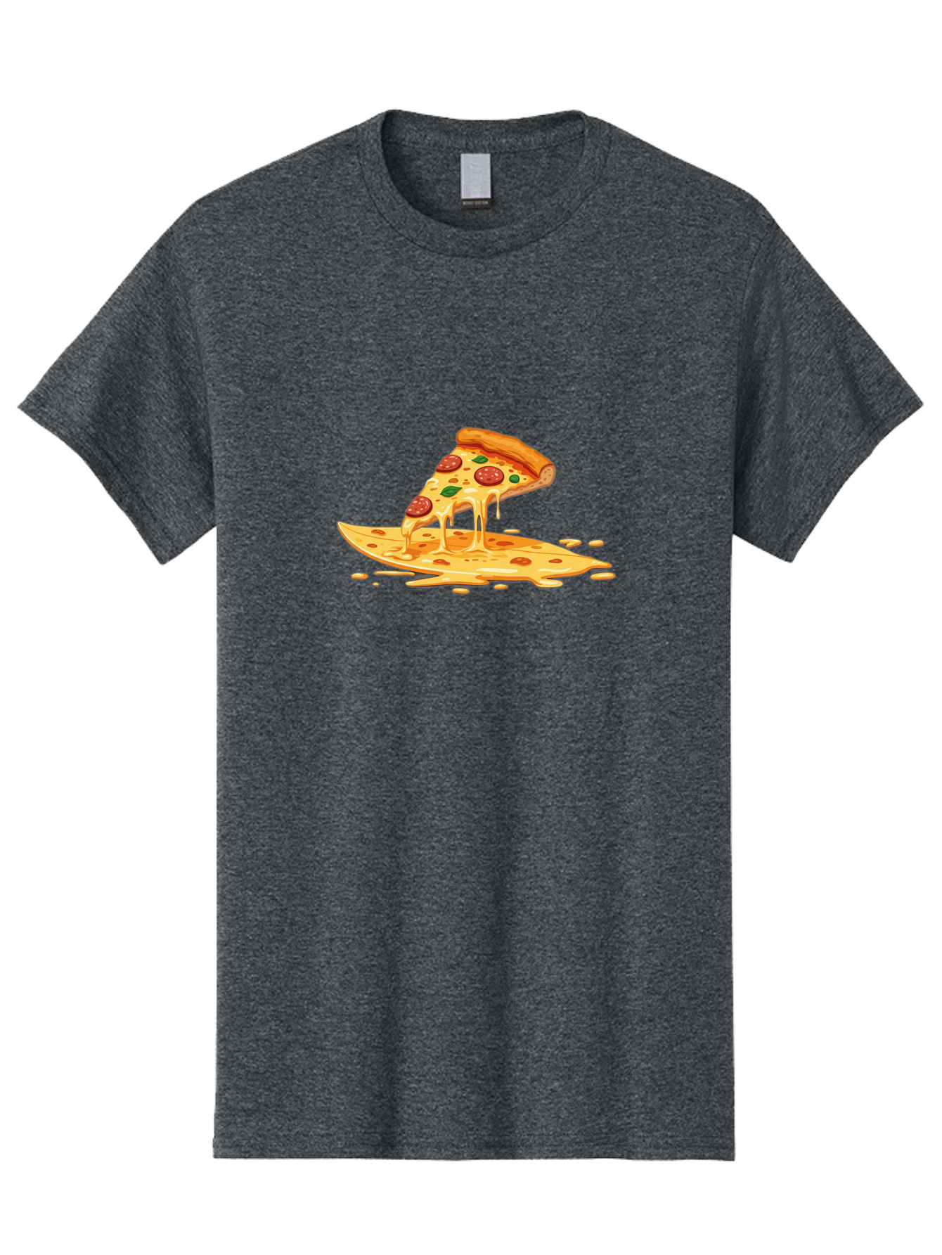 Cheesy-Pepperoni-Pizza-Slice Men'S Graphic Tee, 100% Cotton, Comfortable Casual Summer Wear, Machine Washable, Vintage Camera, Old Camera, Antique Camera, Black Camera, Classic Photography, Photography Equipment, Nostalgic Device, Film Camera, Bao216