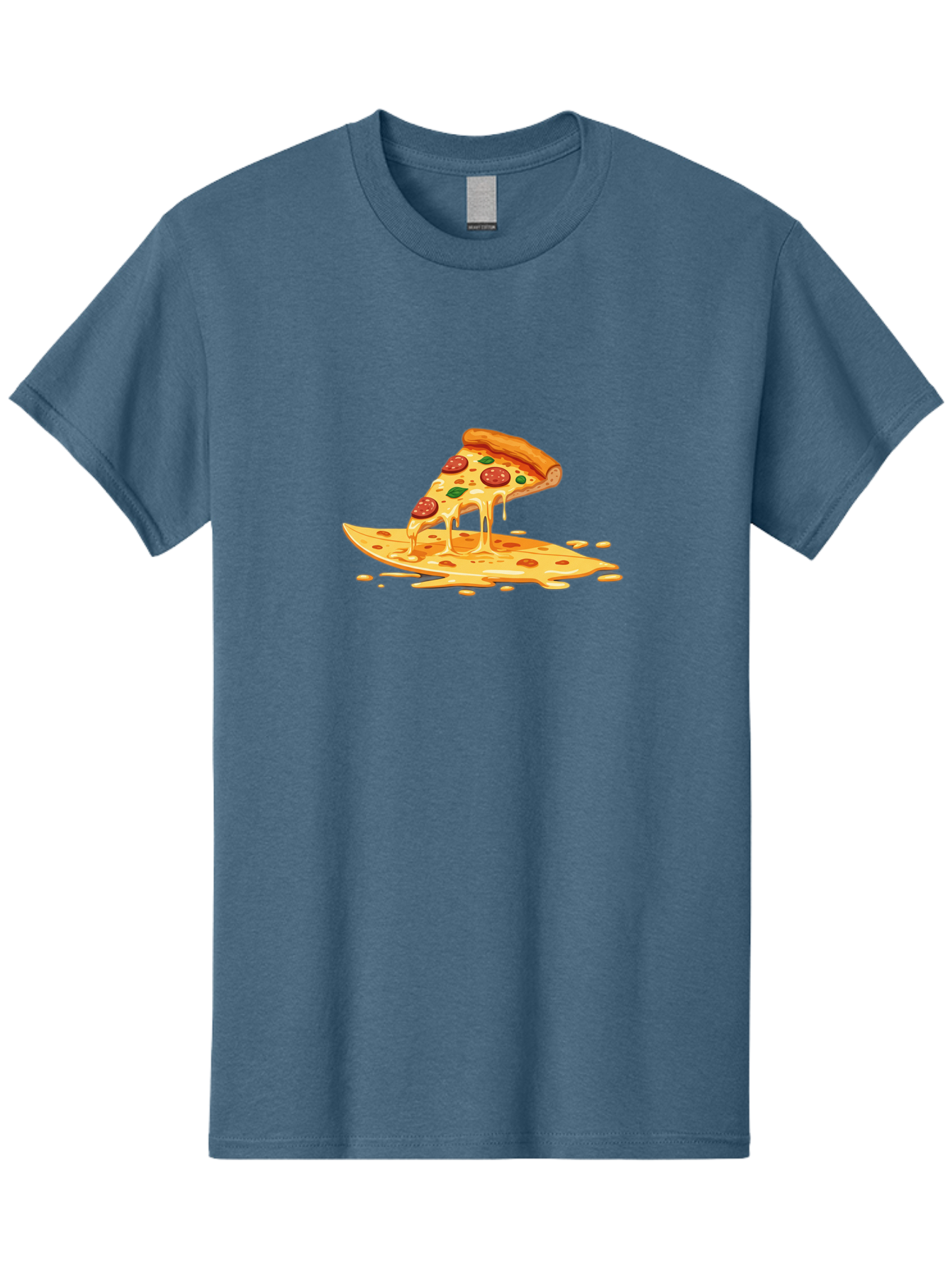 Cheesy-Pepperoni-Pizza-Slice Men'S Graphic Tee, 100% Cotton, Comfortable Casual Summer Wear, Machine Washable, Vintage Camera, Old Camera, Antique Camera, Black Camera, Classic Photography, Photography Equipment, Nostalgic Device, Film Camera, Bao216