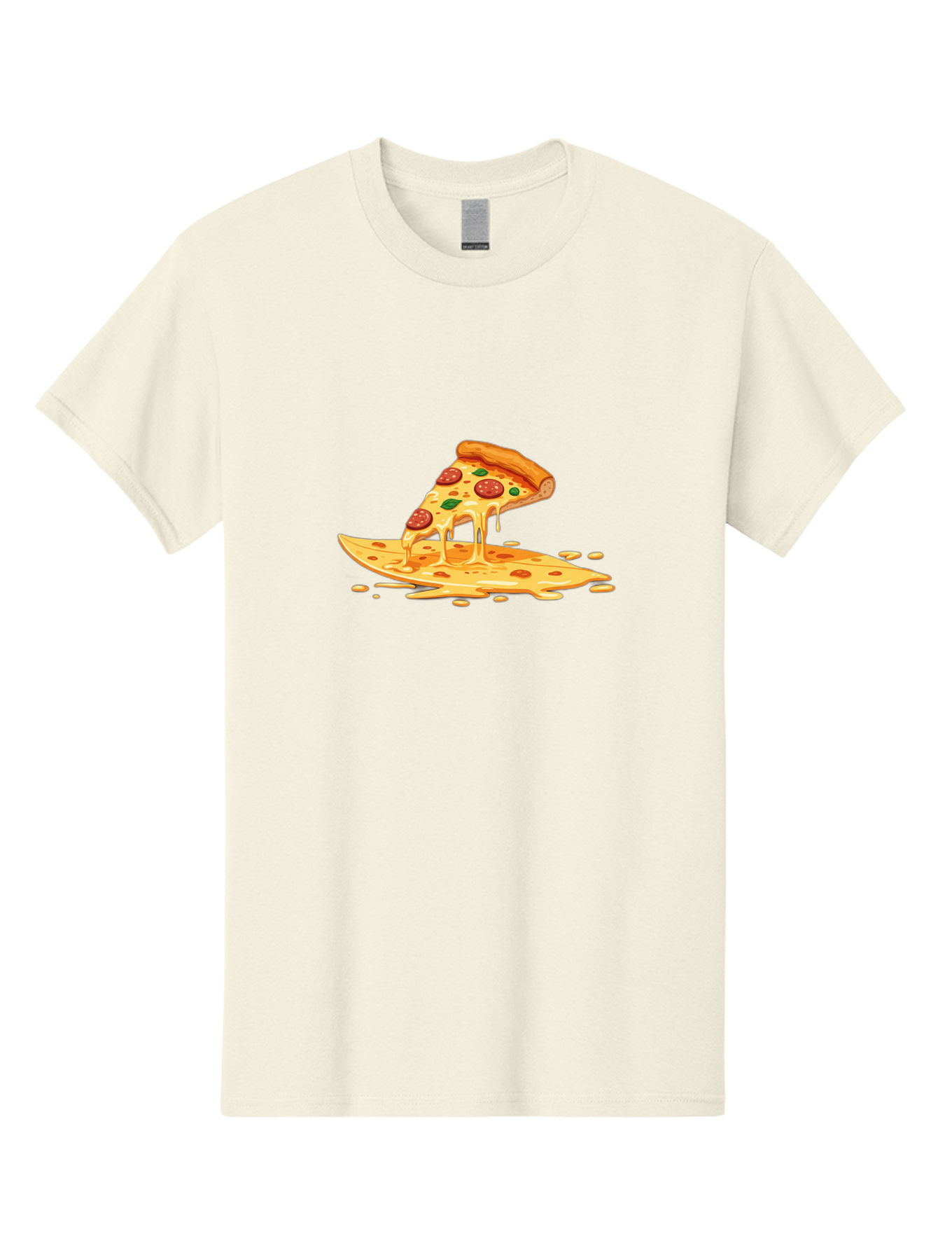 Cheesy-Pepperoni-Pizza-Slice Men'S Graphic Tee, 100% Cotton, Comfortable Casual Summer Wear, Machine Washable, Vintage Camera, Old Camera, Antique Camera, Black Camera, Classic Photography, Photography Equipment, Nostalgic Device, Film Camera, Bao216