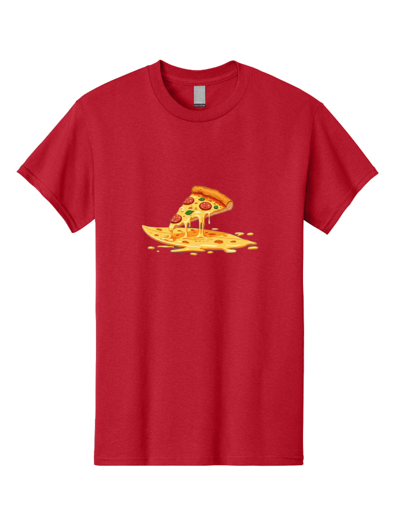 Cheesy-Pepperoni-Pizza-Slice Men'S Graphic Tee, 100% Cotton, Comfortable Casual Summer Wear, Machine Washable, Vintage Camera, Old Camera, Antique Camera, Black Camera, Classic Photography, Photography Equipment, Nostalgic Device, Film Camera, Bao216