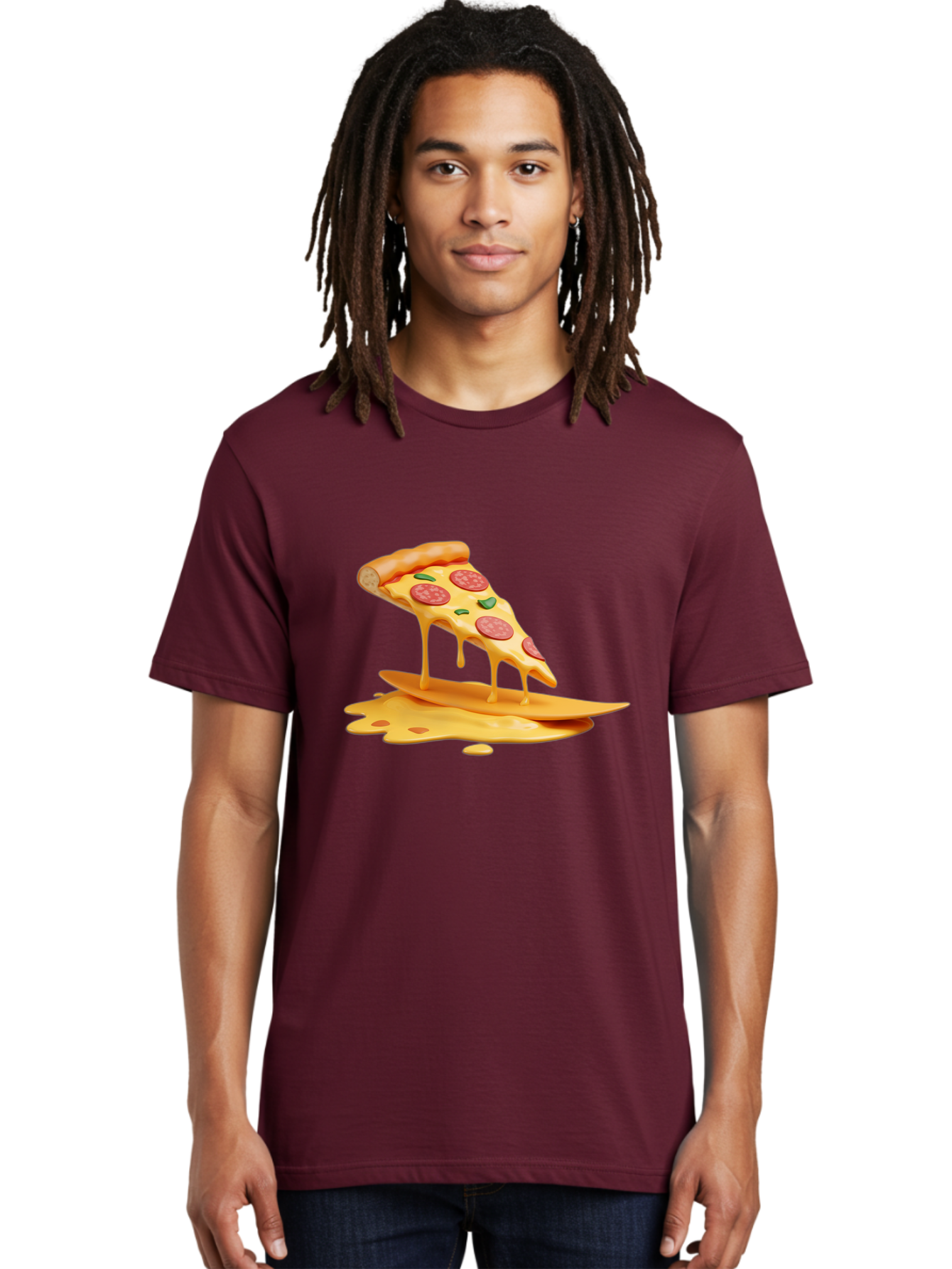 Cheesy-Pizza-Slice Men'S Graphic Tee, 100% Cotton, Comfortable Casual Summer Wear, Machine Washable, Vintage Camera, Old Camera, Antique Camera, Black Camera, Classic Photography, Photography Equipment, Nostalgic Device, Film Camera, Bao217