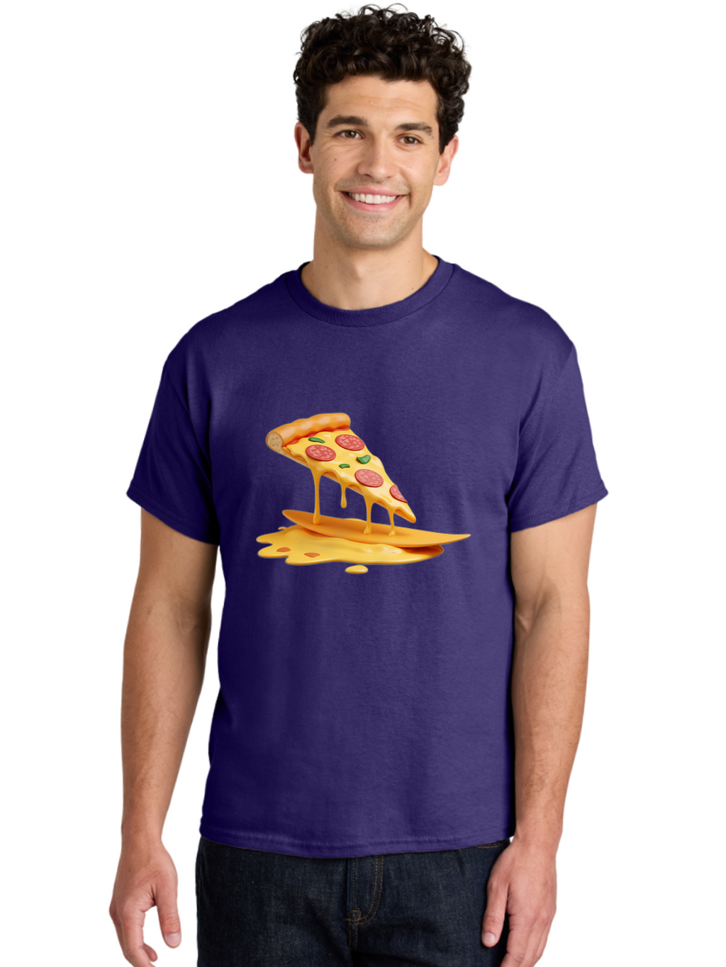 Cheesy-Pizza-Slice Men'S Graphic Tee, 100% Cotton, Comfortable Casual Summer Wear, Machine Washable, Vintage Camera, Old Camera, Antique Camera, Black Camera, Classic Photography, Photography Equipment, Nostalgic Device, Film Camera, Bao217