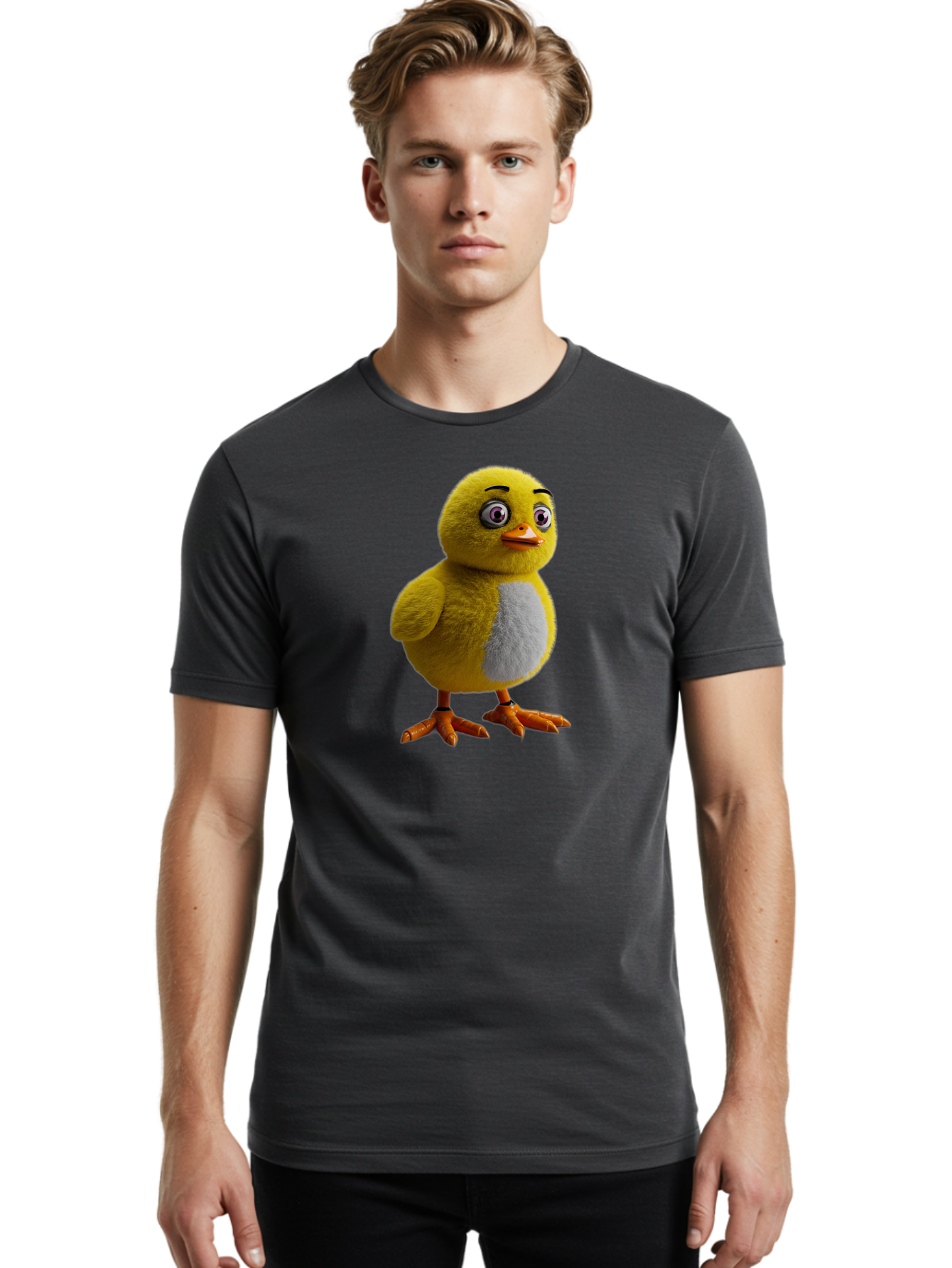 Chick-Character Men'S Graphic Tee, 100% Cotton, Comfortable Casual Summer Wear, Machine Washable, Vintage Camera, Old Camera, Antique Camera, Black Camera, Classic Photography, Photography Equipment, Nostalgic Device, Film Camera, Camera Art Bao218