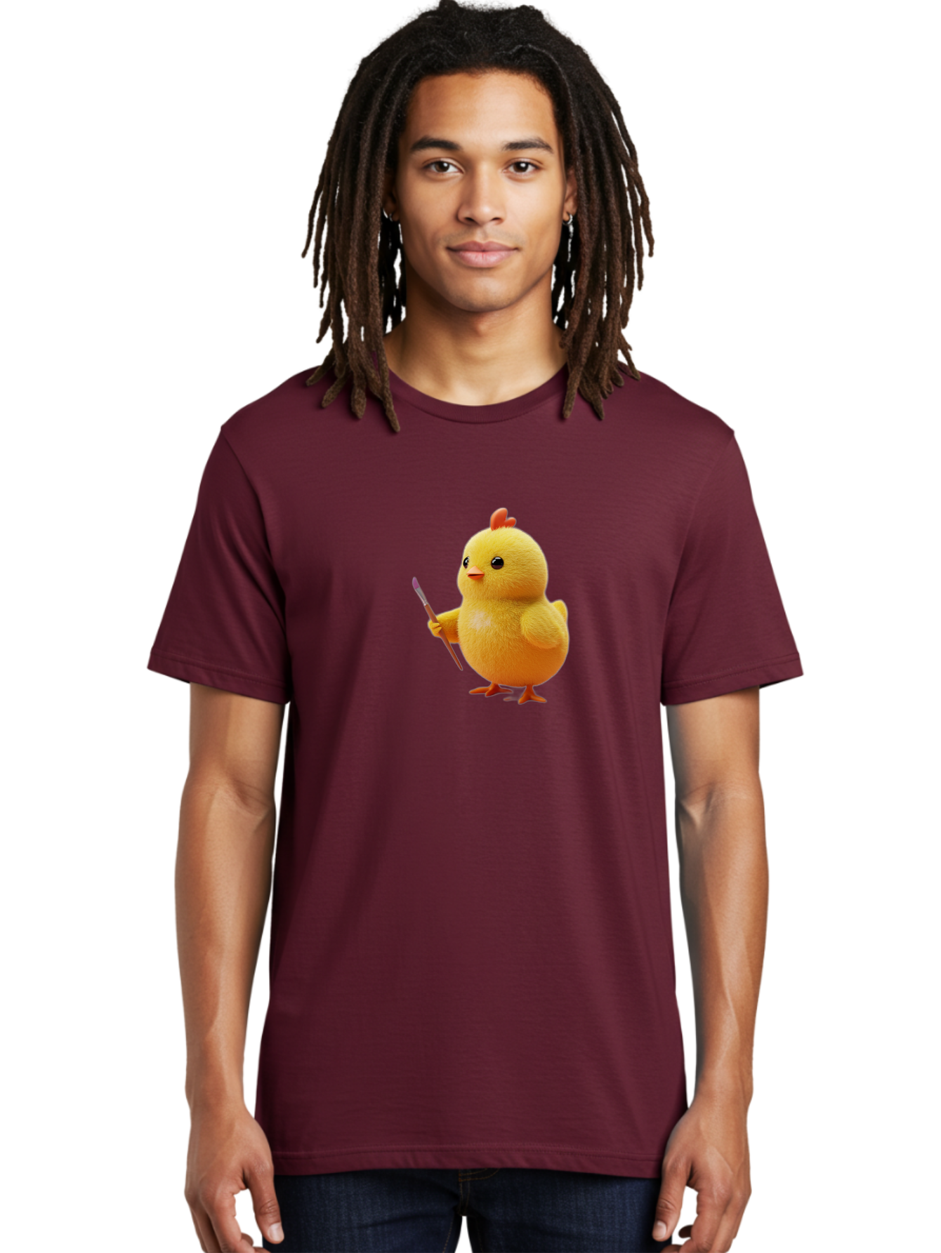 Chick-With-Paintbrush Men'S Graphic Tee, 100% Cotton, Comfortable Casual Summer Wear, Machine Washable, Vintage Camera, Old Camera, Antique Camera, Black Camera, Classic Photography, Photography Equipment, Nostalgic Device, Film Camera, Bao221