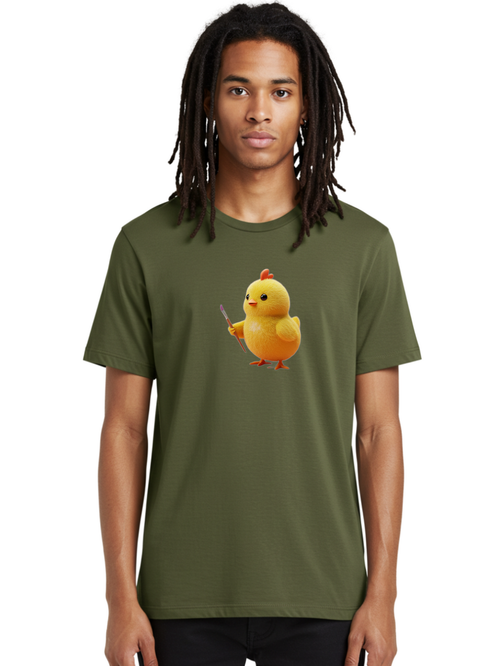 Chick-With-Paintbrush Men'S Graphic Tee, 100% Cotton, Comfortable Casual Summer Wear, Machine Washable, Vintage Camera, Old Camera, Antique Camera, Black Camera, Classic Photography, Photography Equipment, Nostalgic Device, Film Camera, Bao221