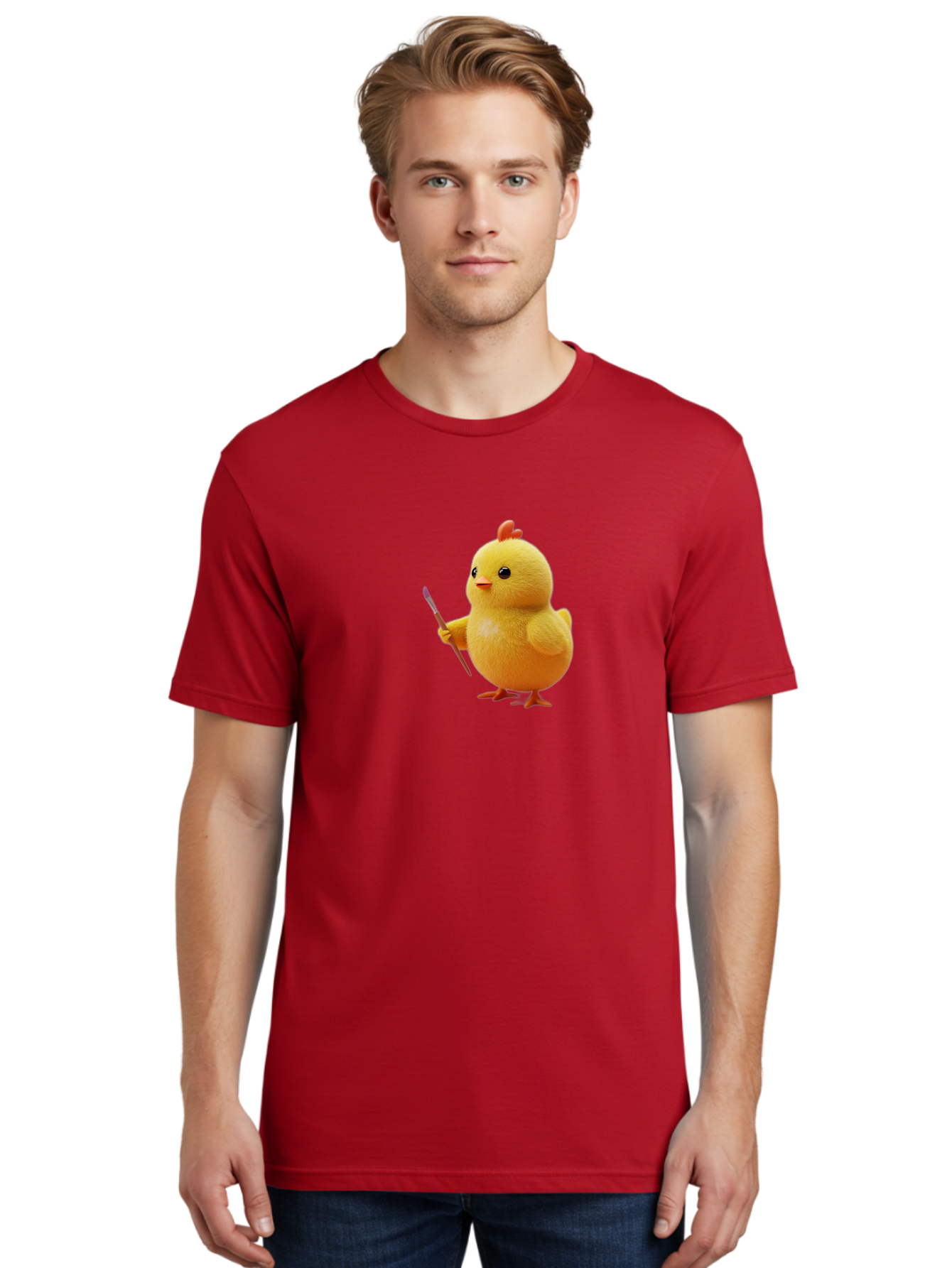 Chick-With-Paintbrush Men'S Graphic Tee, 100% Cotton, Comfortable Casual Summer Wear, Machine Washable, Vintage Camera, Old Camera, Antique Camera, Black Camera, Classic Photography, Photography Equipment, Nostalgic Device, Film Camera, Bao221