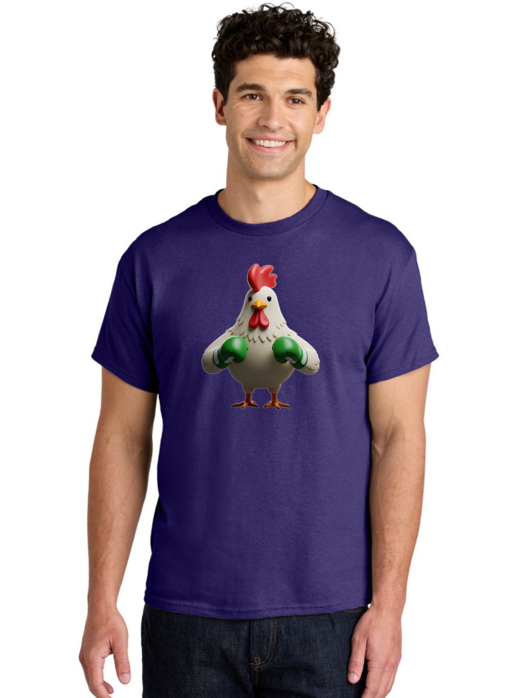 Chicken-With-Boxing-Gloves Men'S Graphic Tee, 100% Cotton, Comfortable Casual Summer Wear, Machine Washable, Vintage Camera, Old Camera, Antique Camera, Black Camera, Classic Photography, Photography Equipment, Nostalgic Device, Film Camera, Bao223