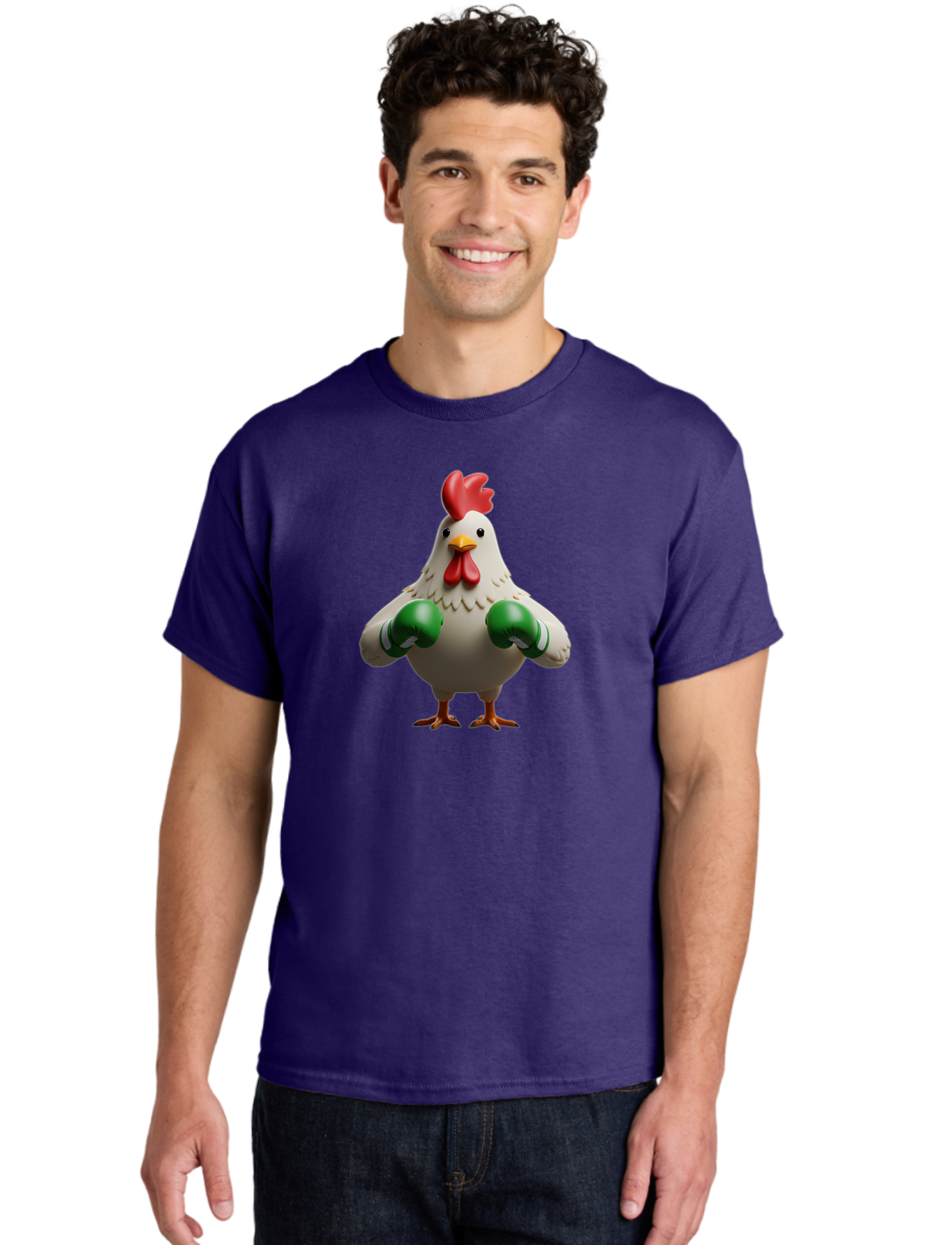 Chicken-With-Boxing-Gloves Men'S Graphic Tee, 100% Cotton, Comfortable Casual Summer Wear, Machine Washable, Vintage Camera, Old Camera, Antique Camera, Black Camera, Classic Photography, Photography Equipment, Nostalgic Device, Film Camera, Bao223