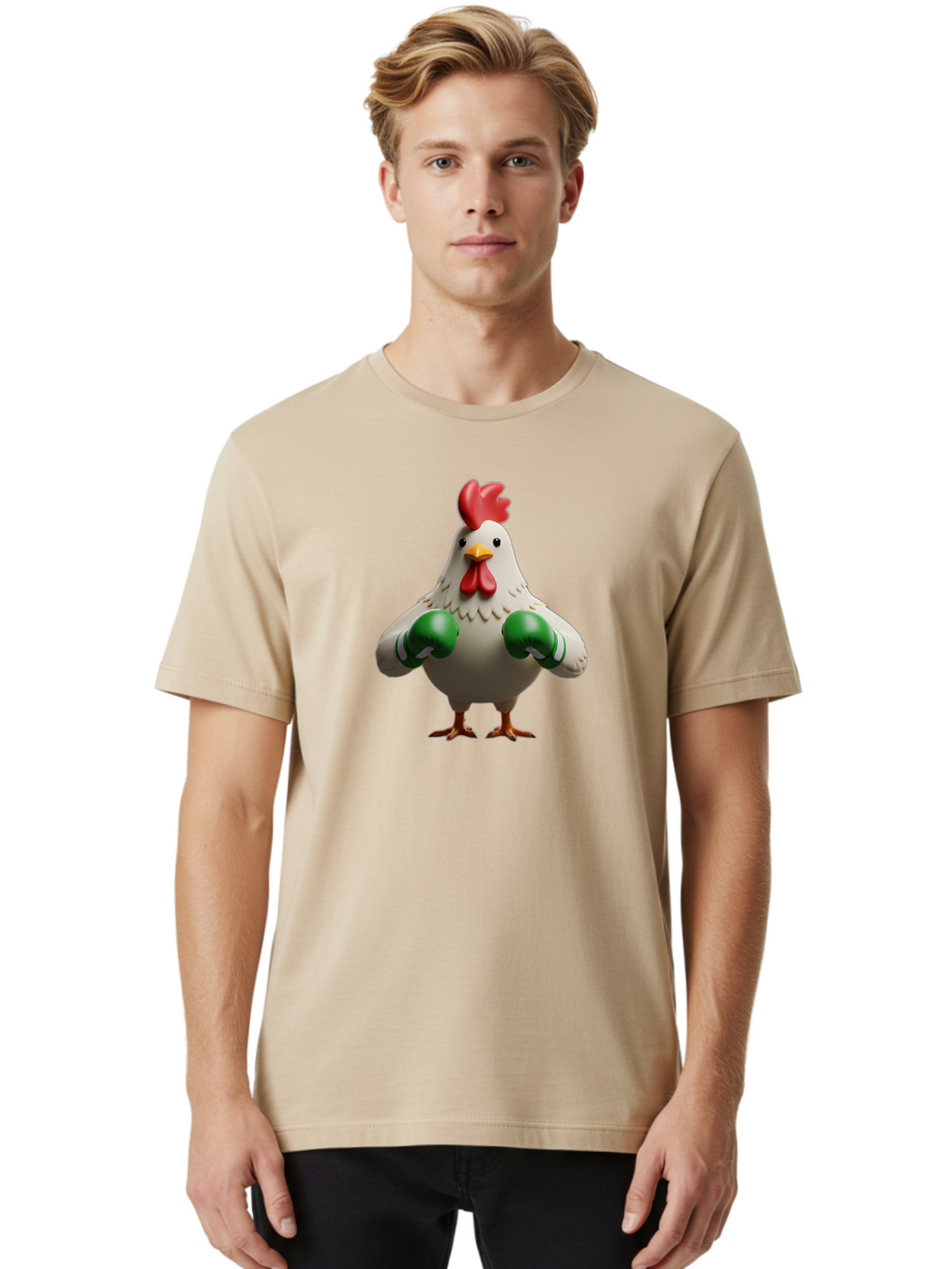 Chicken-With-Boxing-Gloves Men'S Graphic Tee, 100% Cotton, Comfortable Casual Summer Wear, Machine Washable, Vintage Camera, Old Camera, Antique Camera, Black Camera, Classic Photography, Photography Equipment, Nostalgic Device, Film Camera, Bao223