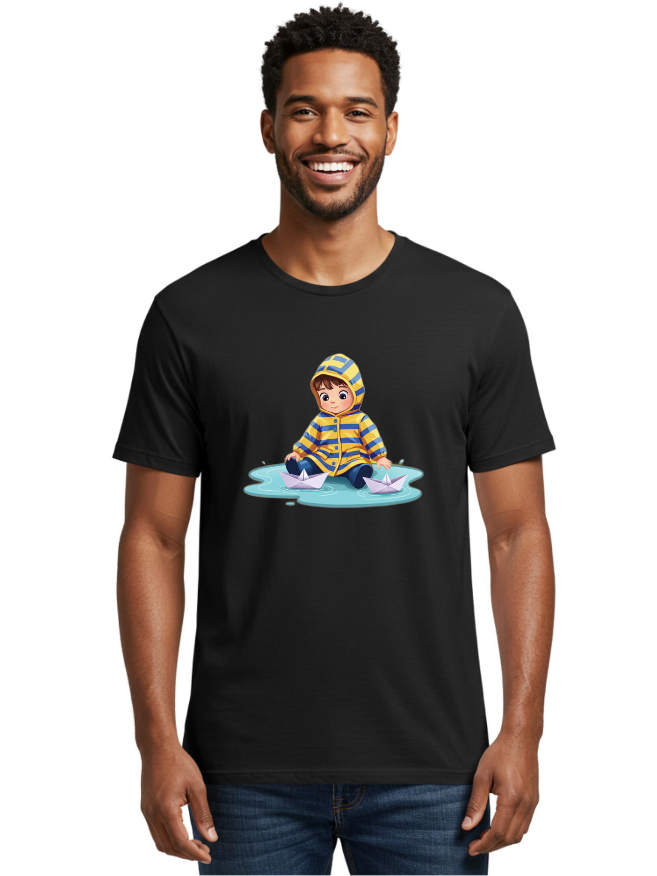 Child-With-Paper-Boats Men'S Graphic Tee, 100% Cotton, Comfortable Casual Summer Wear, Machine Washable, Vintage Camera, Old Camera, Antique Camera, Black Camera, Classic Photography, Photography Equipment, Nostalgic Device, Film Camera, Bao225