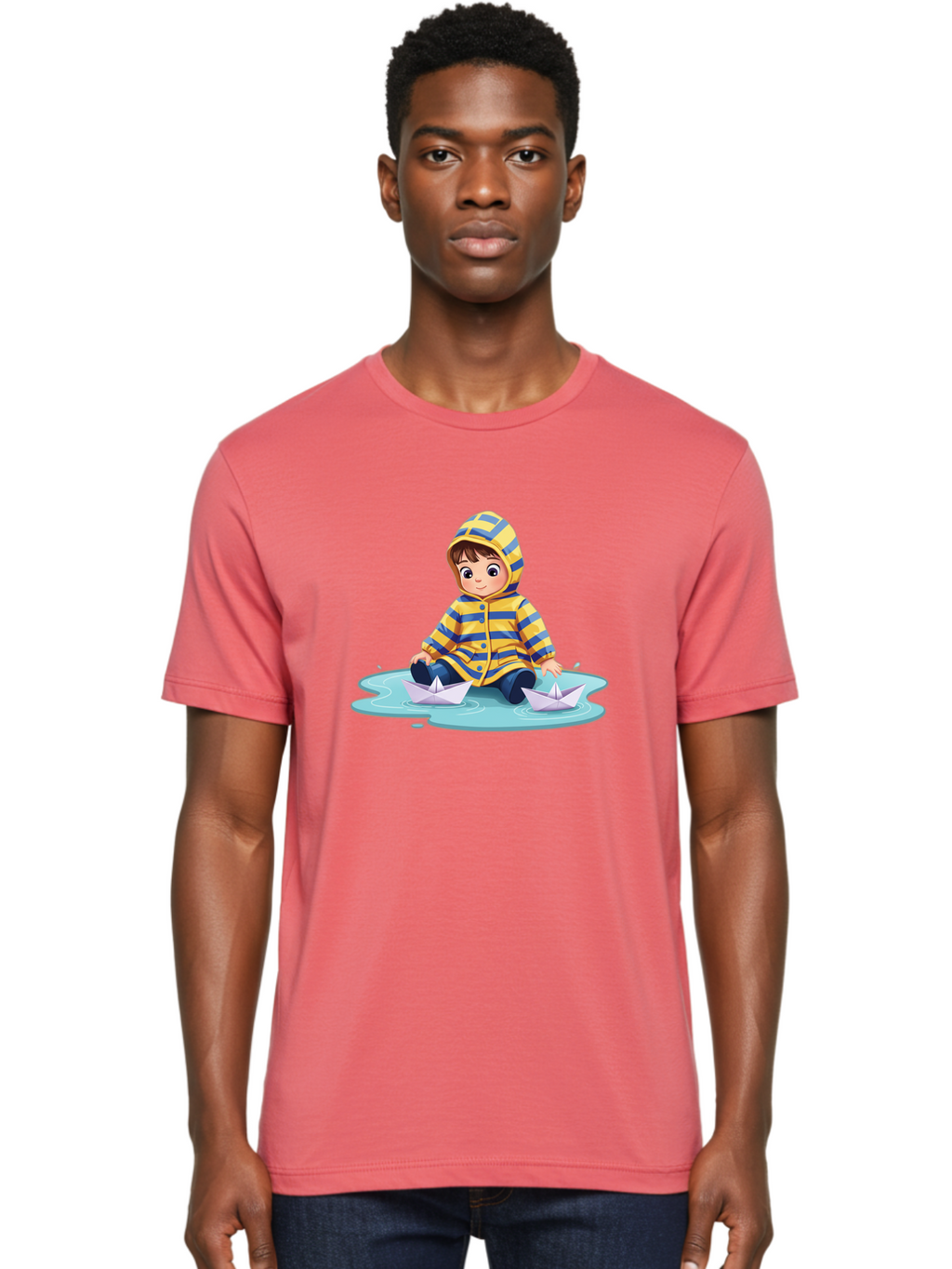 Child-With-Paper-Boats Men'S Graphic Tee, 100% Cotton, Comfortable Casual Summer Wear, Machine Washable, Vintage Camera, Old Camera, Antique Camera, Black Camera, Classic Photography, Photography Equipment, Nostalgic Device, Film Camera, Bao225