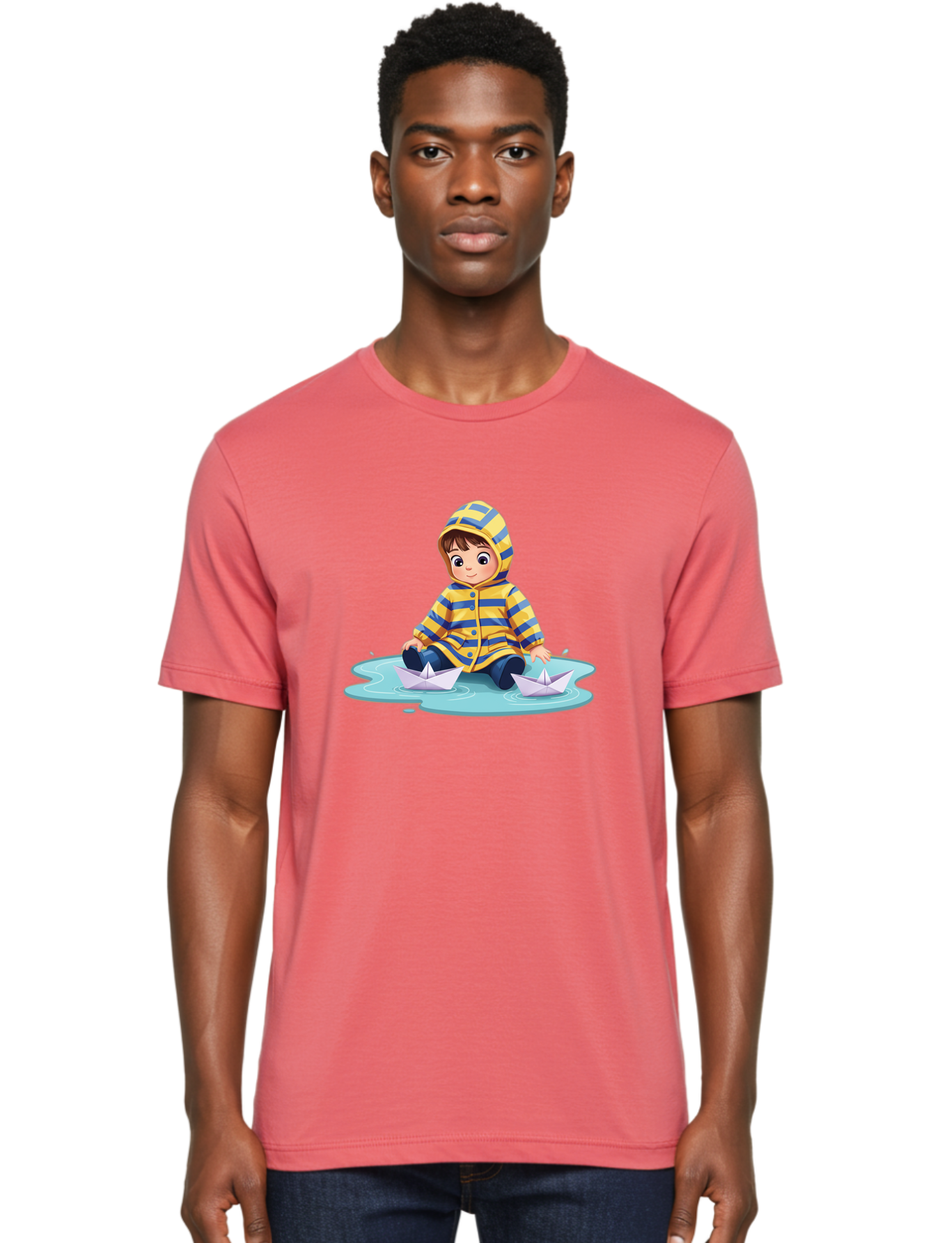 Child-With-Paper-Boats Men'S Graphic Tee, 100% Cotton, Comfortable Casual Summer Wear, Machine Washable, Vintage Camera, Old Camera, Antique Camera, Black Camera, Classic Photography, Photography Equipment, Nostalgic Device, Film Camera, Bao225