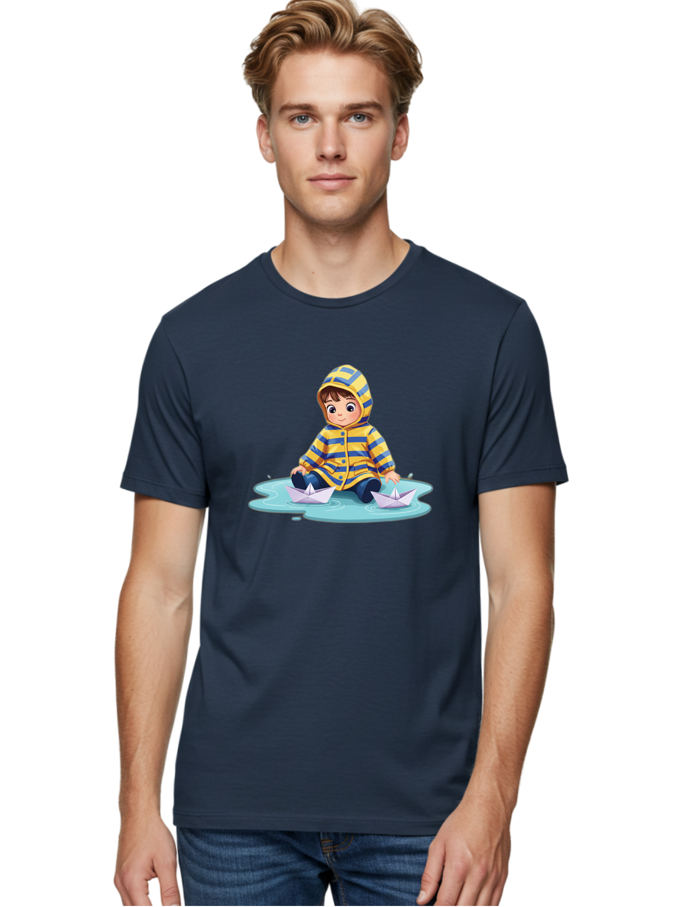Child-With-Paper-Boats Men'S Graphic Tee, 100% Cotton, Comfortable Casual Summer Wear, Machine Washable, Vintage Camera, Old Camera, Antique Camera, Black Camera, Classic Photography, Photography Equipment, Nostalgic Device, Film Camera, Bao225