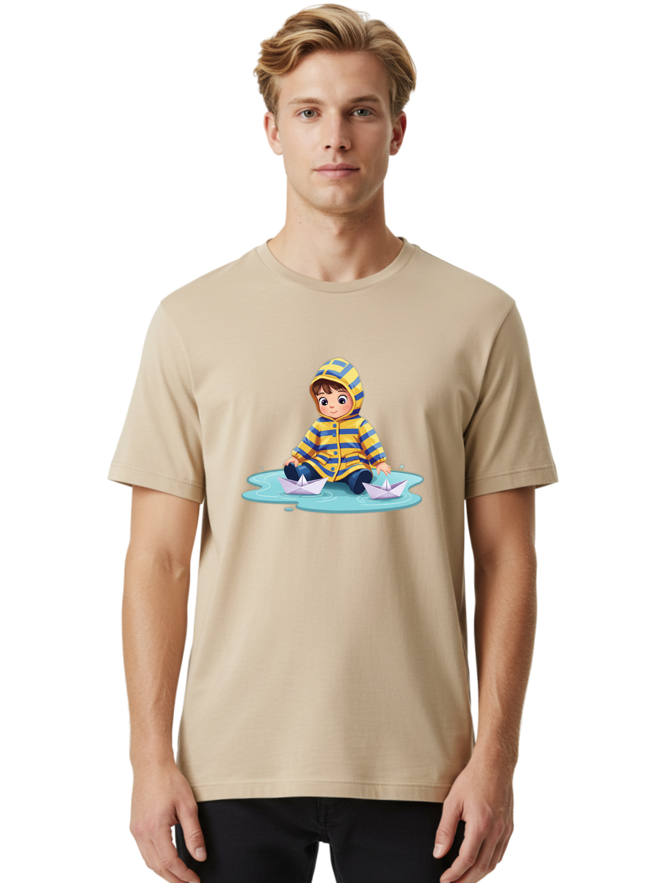 Child-With-Paper-Boats Men'S Graphic Tee, 100% Cotton, Comfortable Casual Summer Wear, Machine Washable, Vintage Camera, Old Camera, Antique Camera, Black Camera, Classic Photography, Photography Equipment, Nostalgic Device, Film Camera, Bao225