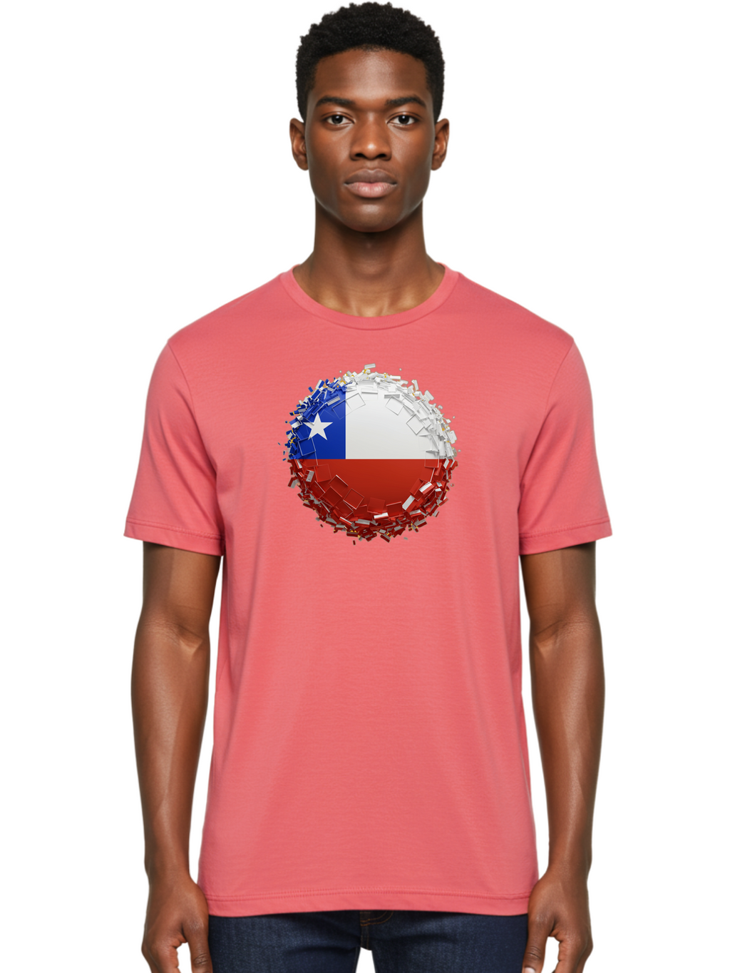 Chile-Flag Men'S Graphic Tee, 100% Cotton, Comfortable Casual Summer Wear, Machine Washable, Vintage Camera, Old Camera, Antique Camera, Black Camera, Classic Photography, Photography Equipment, Nostalgic Device, Film Camera, Camera Art Bao226