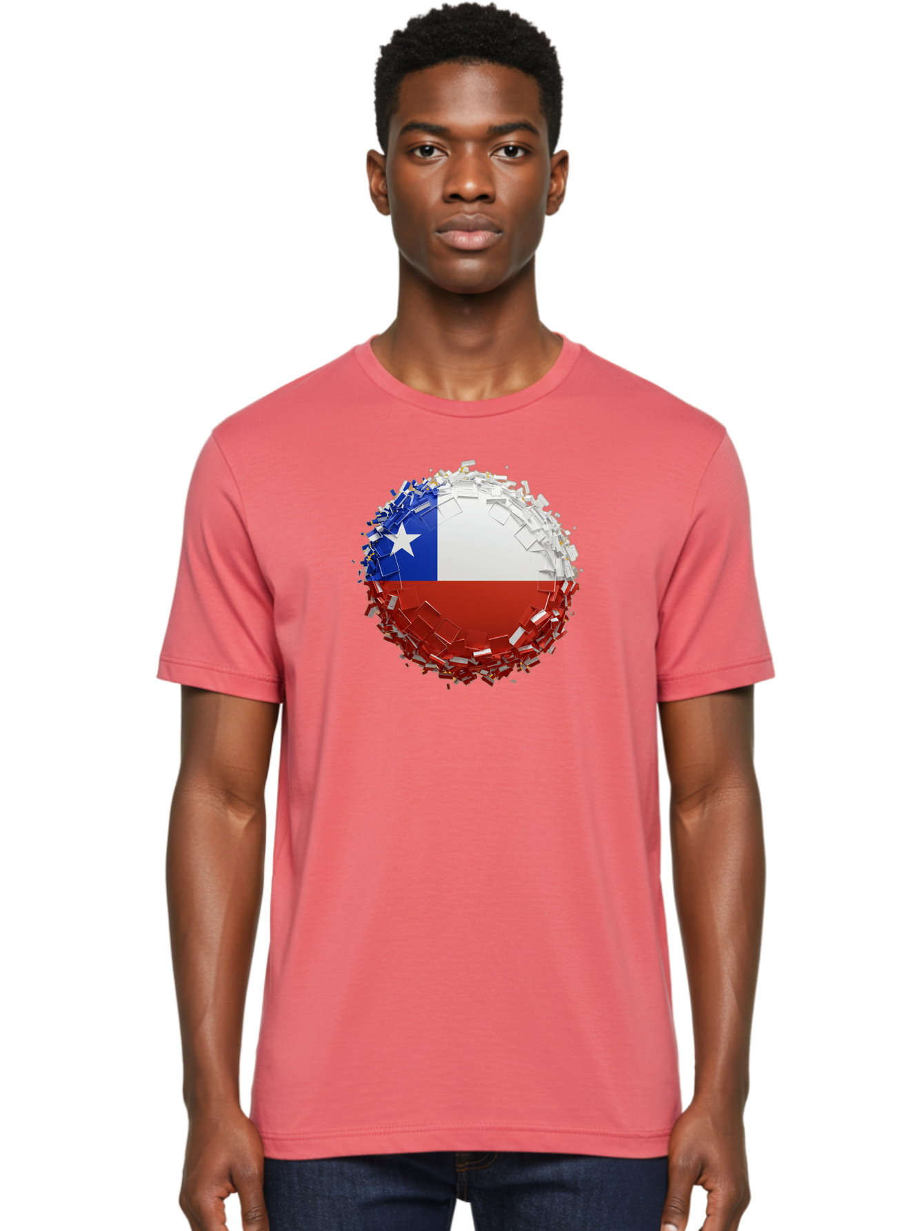 Chile-Flag Men'S Graphic Tee, 100% Cotton, Comfortable Casual Summer Wear, Machine Washable, Vintage Camera, Old Camera, Antique Camera, Black Camera, Classic Photography, Photography Equipment, Nostalgic Device, Film Camera, Camera Art Bao226