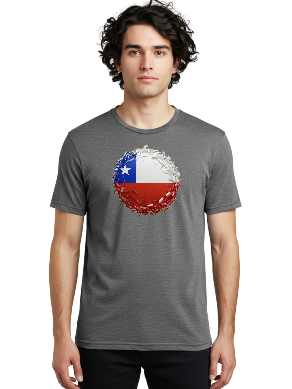 Chile-Flag Men'S Graphic Tee, 100% Cotton, Comfortable Casual Summer Wear, Machine Washable, Vintage Camera, Old Camera, Antique Camera, Black Camera, Classic Photography, Photography Equipment, Nostalgic Device, Film Camera, Camera Art Bao226