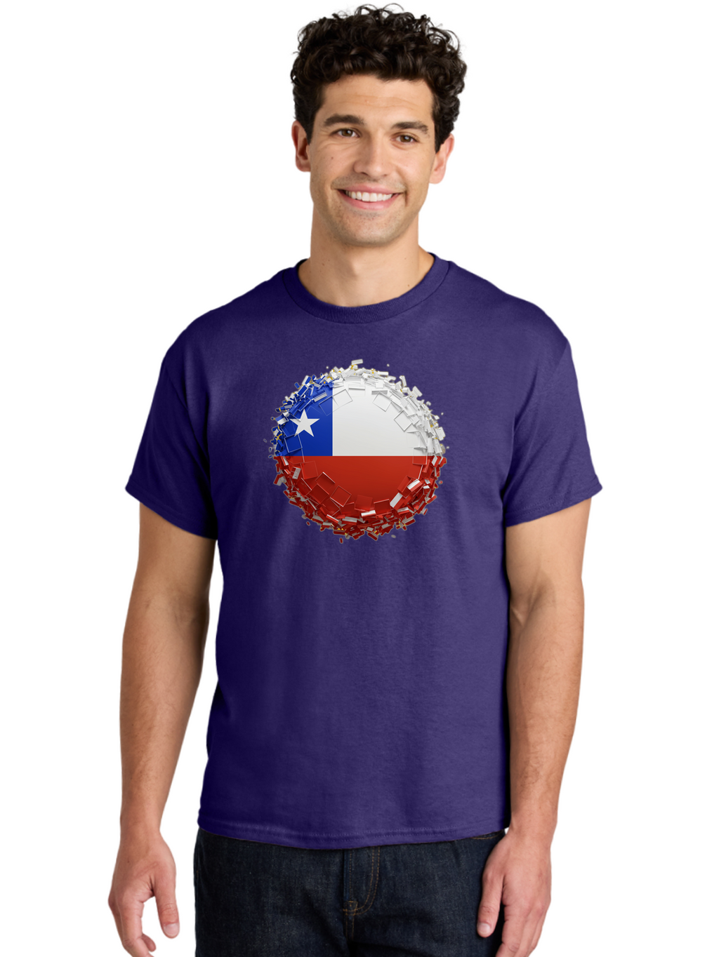 Chile-Flag Men'S Graphic Tee, 100% Cotton, Comfortable Casual Summer Wear, Machine Washable, Vintage Camera, Old Camera, Antique Camera, Black Camera, Classic Photography, Photography Equipment, Nostalgic Device, Film Camera, Camera Art Bao226