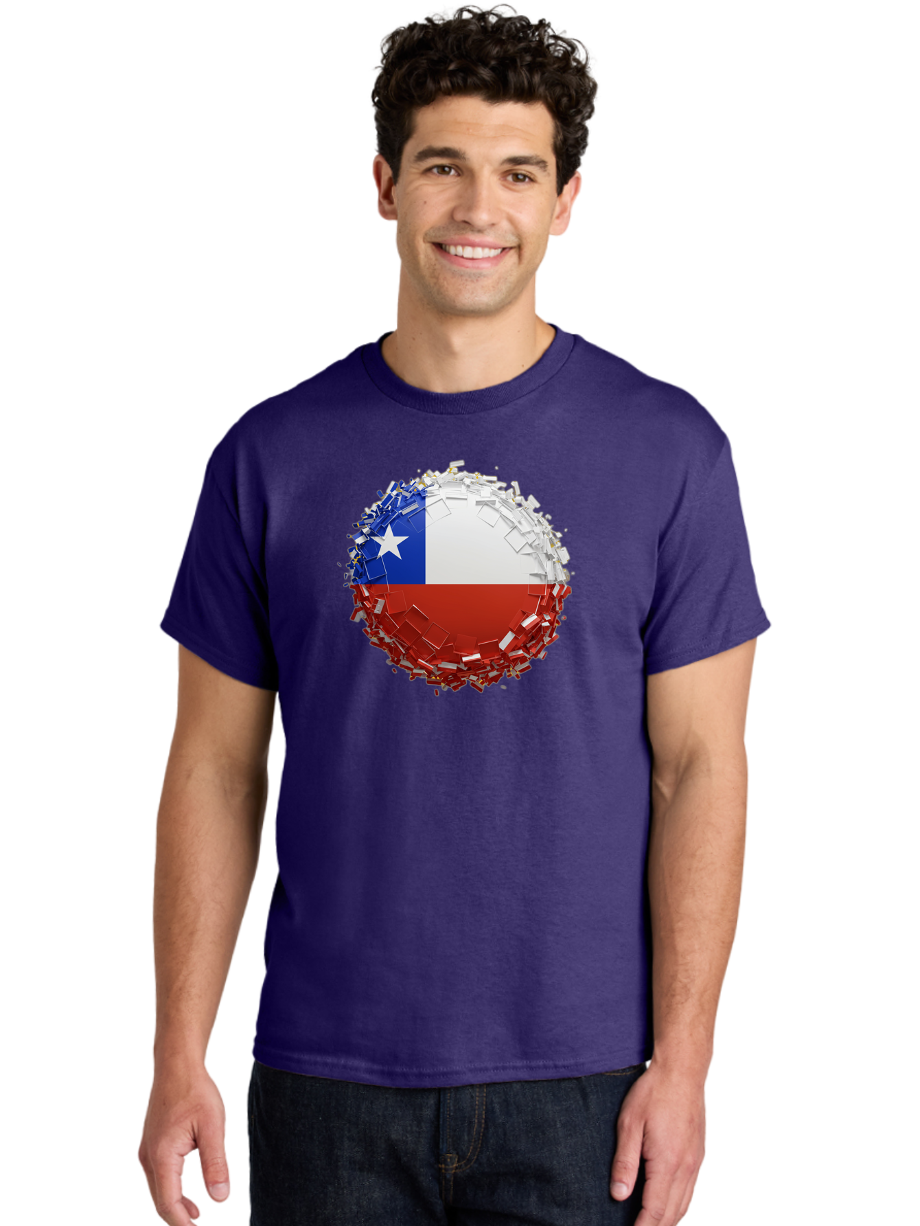 Chile-Flag Men'S Graphic Tee, 100% Cotton, Comfortable Casual Summer Wear, Machine Washable, Vintage Camera, Old Camera, Antique Camera, Black Camera, Classic Photography, Photography Equipment, Nostalgic Device, Film Camera, Camera Art Bao226