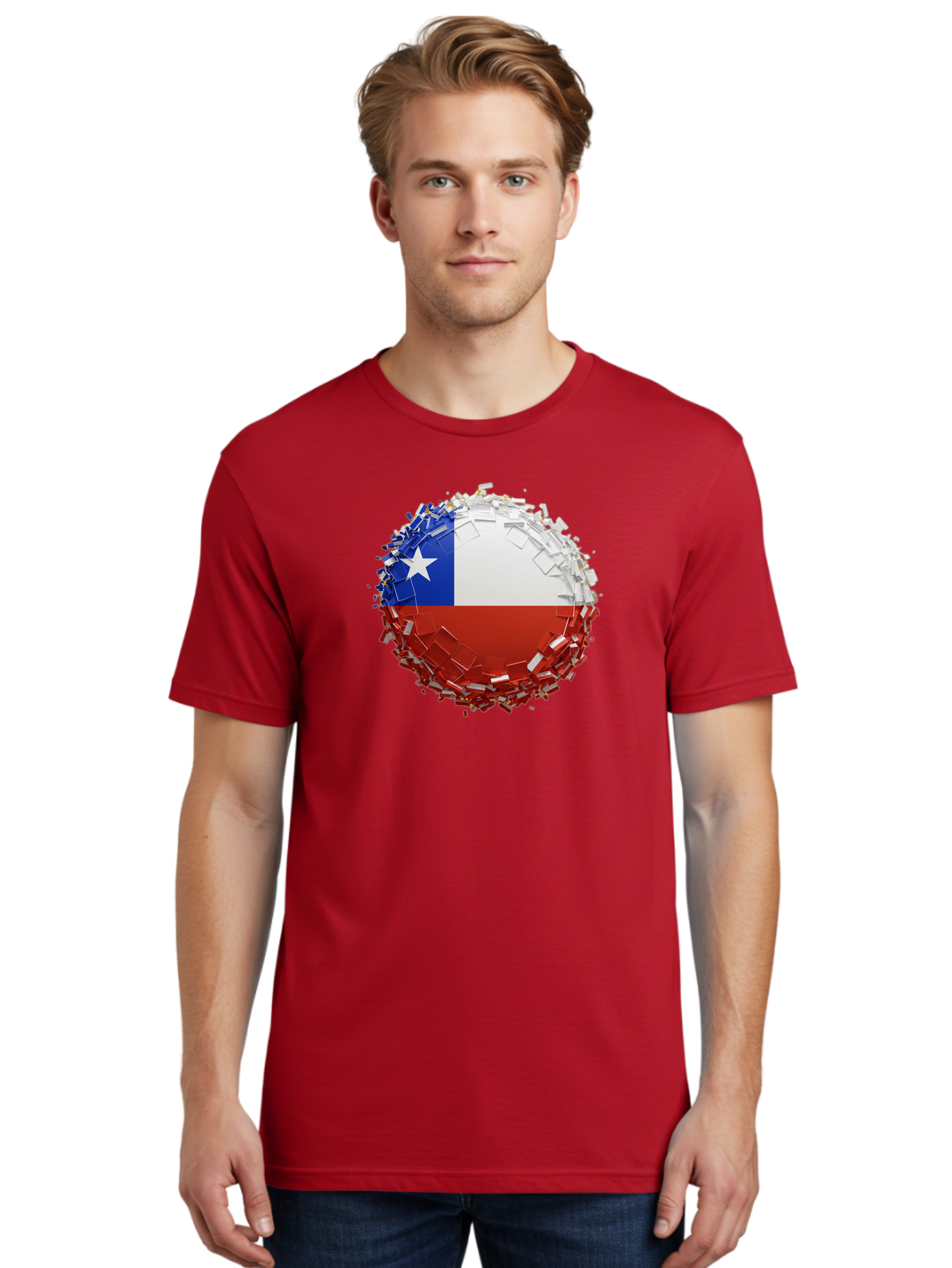 Chile-Flag Men'S Graphic Tee, 100% Cotton, Comfortable Casual Summer Wear, Machine Washable, Vintage Camera, Old Camera, Antique Camera, Black Camera, Classic Photography, Photography Equipment, Nostalgic Device, Film Camera, Camera Art Bao226