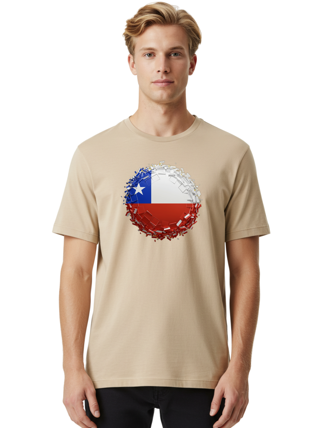 Chile-Flag Men'S Graphic Tee, 100% Cotton, Comfortable Casual Summer Wear, Machine Washable, Vintage Camera, Old Camera, Antique Camera, Black Camera, Classic Photography, Photography Equipment, Nostalgic Device, Film Camera, Camera Art Bao226