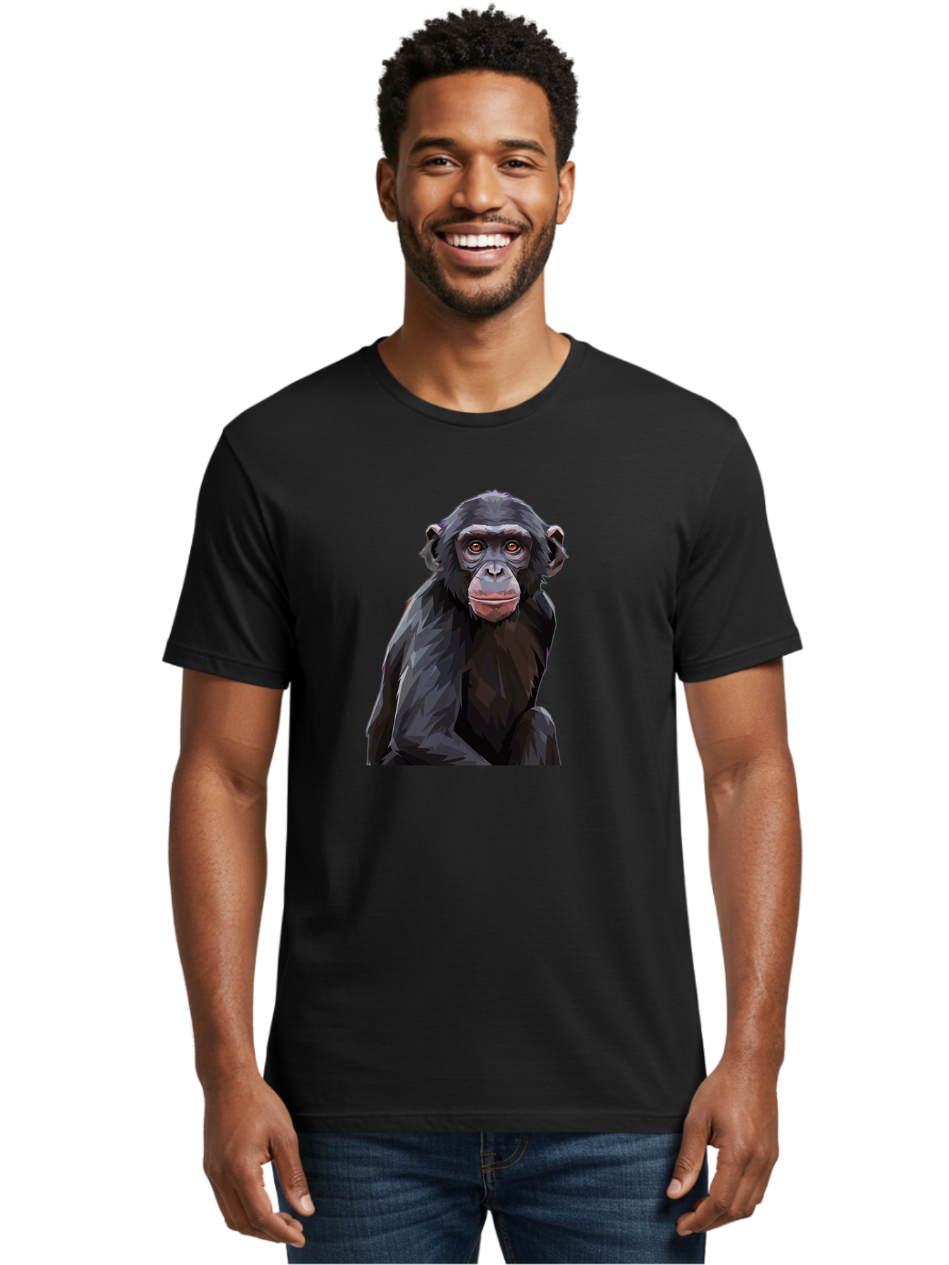Chimpanzee Men'S Graphic Tee, 100% Cotton, Comfortable Casual Summer Wear, Machine Washable, Vintage Camera, Old Camera, Antique Camera, Black Camera, Classic Photography, Photography Equipment, Nostalgic Device, Film Camera, Camera Art Bao227