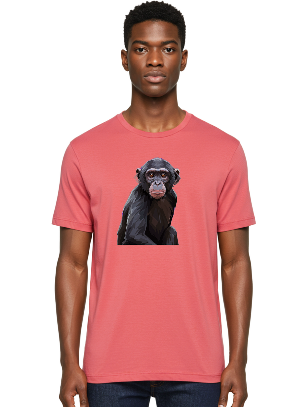 Chimpanzee Men'S Graphic Tee, 100% Cotton, Comfortable Casual Summer Wear, Machine Washable, Vintage Camera, Old Camera, Antique Camera, Black Camera, Classic Photography, Photography Equipment, Nostalgic Device, Film Camera, Camera Art Bao227
