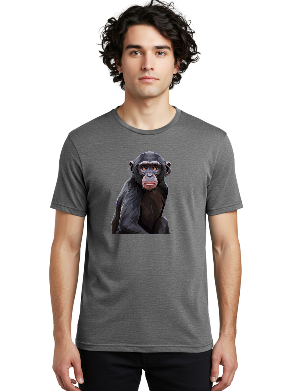 Chimpanzee Men'S Graphic Tee, 100% Cotton, Comfortable Casual Summer Wear, Machine Washable, Vintage Camera, Old Camera, Antique Camera, Black Camera, Classic Photography, Photography Equipment, Nostalgic Device, Film Camera, Camera Art Bao227