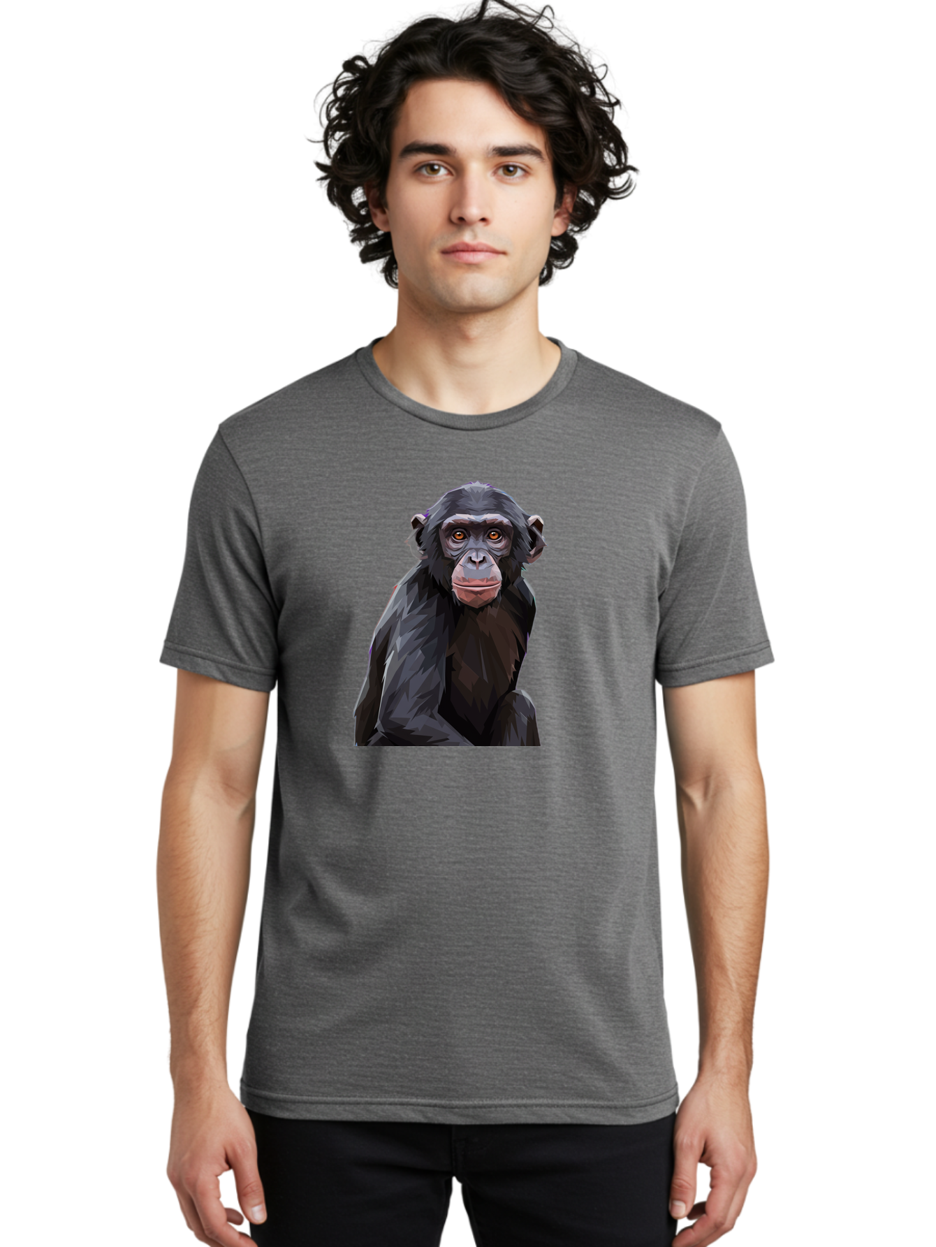 Chimpanzee Men'S Graphic Tee, 100% Cotton, Comfortable Casual Summer Wear, Machine Washable, Vintage Camera, Old Camera, Antique Camera, Black Camera, Classic Photography, Photography Equipment, Nostalgic Device, Film Camera, Camera Art Bao227