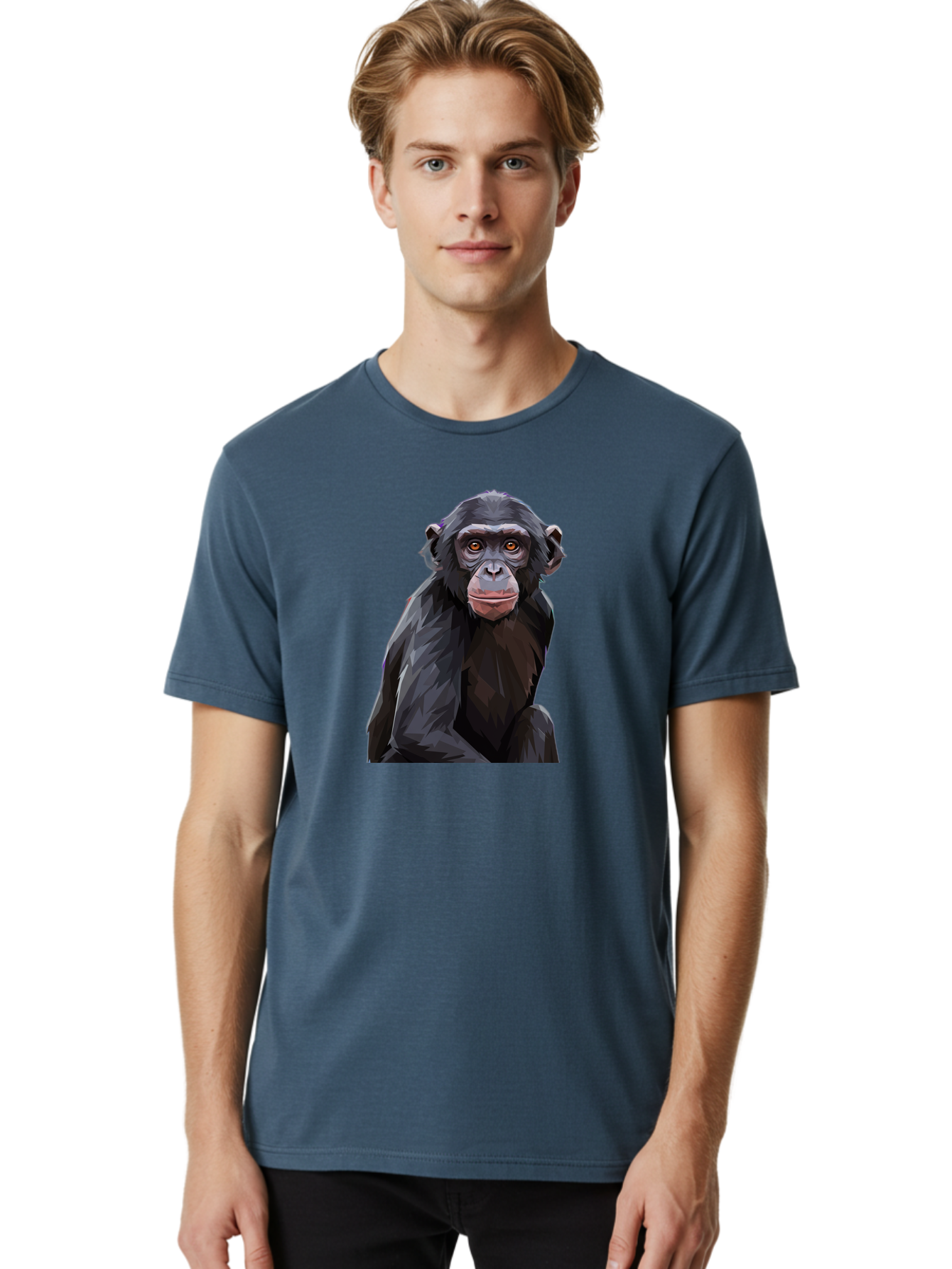 Chimpanzee Men'S Graphic Tee, 100% Cotton, Comfortable Casual Summer Wear, Machine Washable, Vintage Camera, Old Camera, Antique Camera, Black Camera, Classic Photography, Photography Equipment, Nostalgic Device, Film Camera, Camera Art Bao227