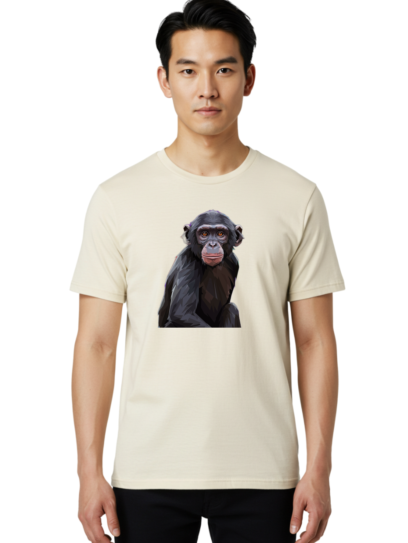 Chimpanzee Men'S Graphic Tee, 100% Cotton, Comfortable Casual Summer Wear, Machine Washable, Vintage Camera, Old Camera, Antique Camera, Black Camera, Classic Photography, Photography Equipment, Nostalgic Device, Film Camera, Camera Art Bao227
