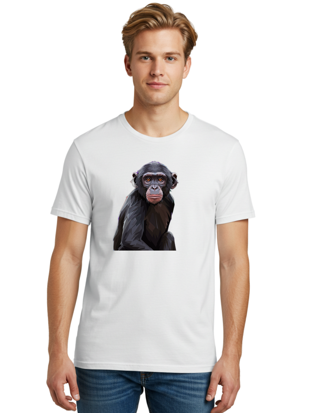 Chimpanzee Men'S Graphic Tee, 100% Cotton, Comfortable Casual Summer Wear, Machine Washable, Vintage Camera, Old Camera, Antique Camera, Black Camera, Classic Photography, Photography Equipment, Nostalgic Device, Film Camera, Camera Art Bao227