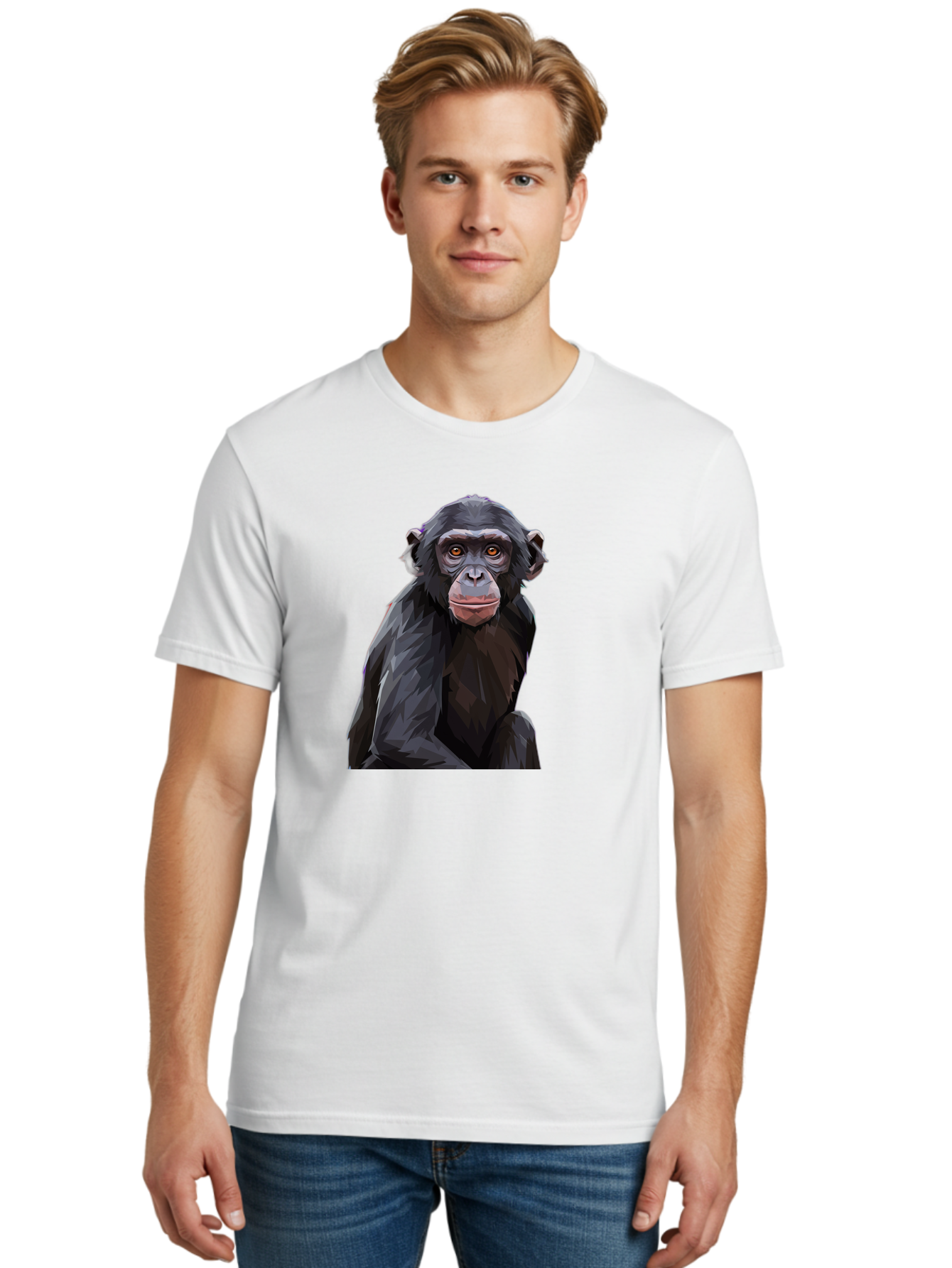 Chimpanzee Men'S Graphic Tee, 100% Cotton, Comfortable Casual Summer Wear, Machine Washable, Vintage Camera, Old Camera, Antique Camera, Black Camera, Classic Photography, Photography Equipment, Nostalgic Device, Film Camera, Camera Art Bao227