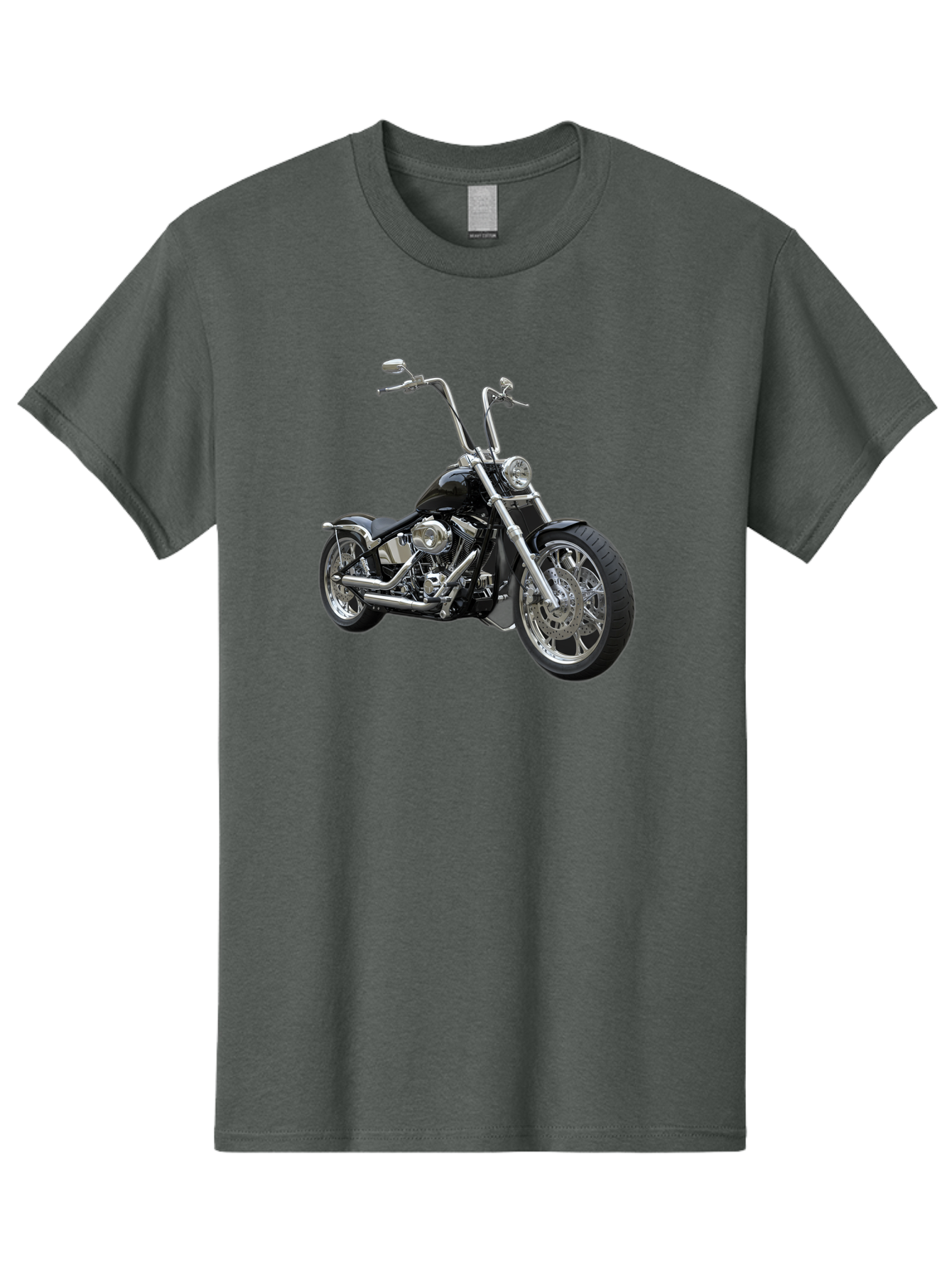 Chopper-Motorcycle-1 Men'S Graphic Tee, 100% Cotton, Comfortable Casual Summer Wear, Machine Washable, Vintage Camera, Old Camera, Antique Camera, Black Camera, Classic Photography, Photography Equipment, Nostalgic Device, Film Camera, Bao229