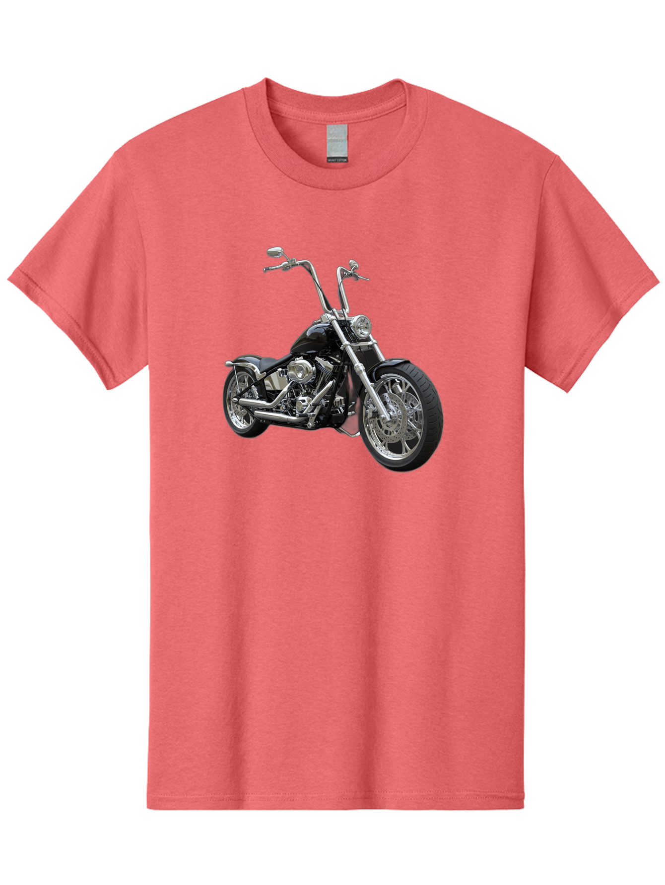 Chopper-Motorcycle-1 Men'S Graphic Tee, 100% Cotton, Comfortable Casual Summer Wear, Machine Washable, Vintage Camera, Old Camera, Antique Camera, Black Camera, Classic Photography, Photography Equipment, Nostalgic Device, Film Camera, Bao229