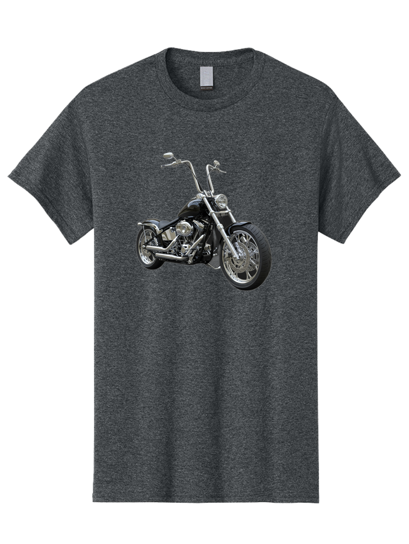 Chopper-Motorcycle-1 Men'S Graphic Tee, 100% Cotton, Comfortable Casual Summer Wear, Machine Washable, Vintage Camera, Old Camera, Antique Camera, Black Camera, Classic Photography, Photography Equipment, Nostalgic Device, Film Camera, Bao229