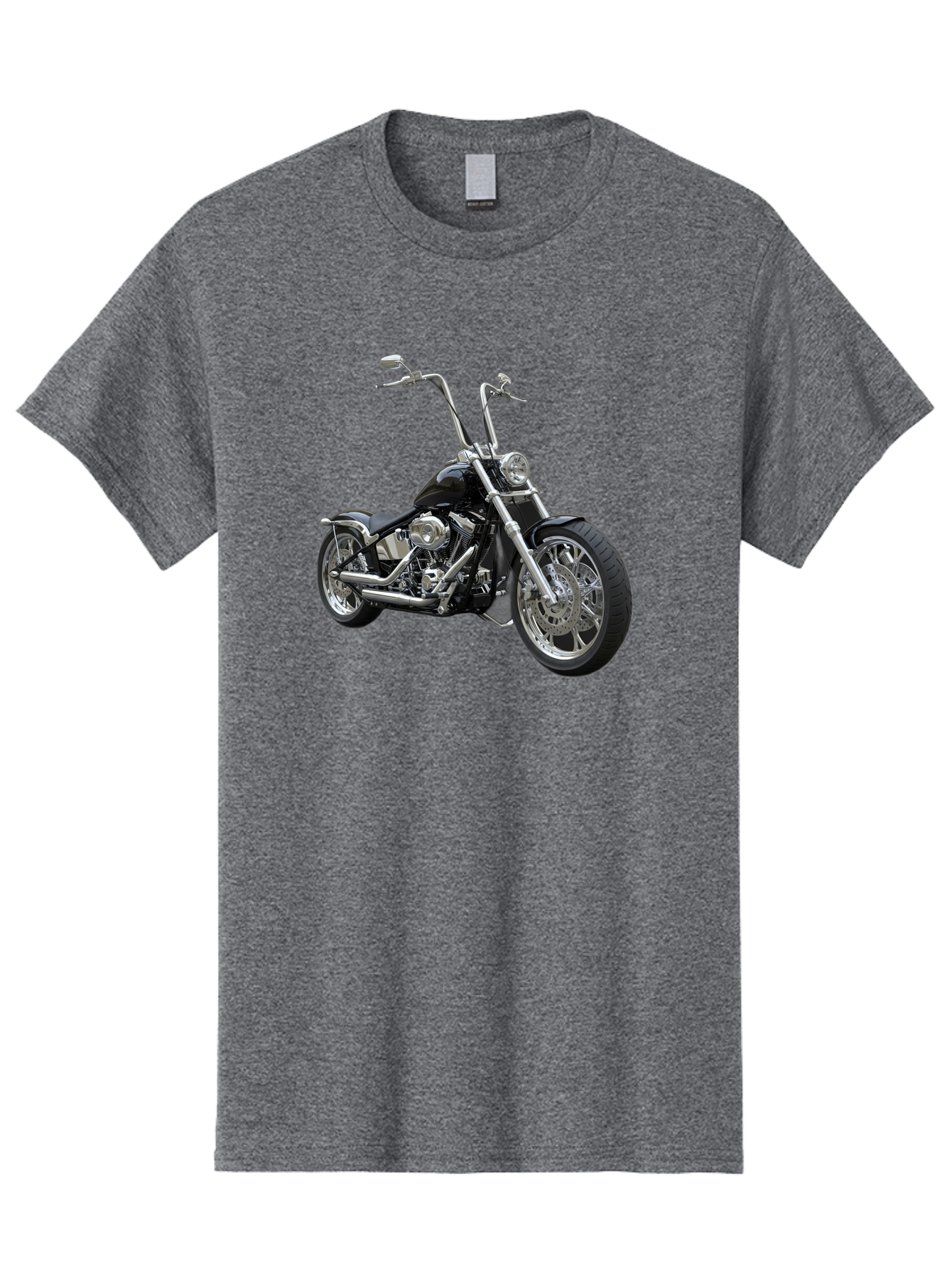 Chopper-Motorcycle-1 Men'S Graphic Tee, 100% Cotton, Comfortable Casual Summer Wear, Machine Washable, Vintage Camera, Old Camera, Antique Camera, Black Camera, Classic Photography, Photography Equipment, Nostalgic Device, Film Camera, Bao229