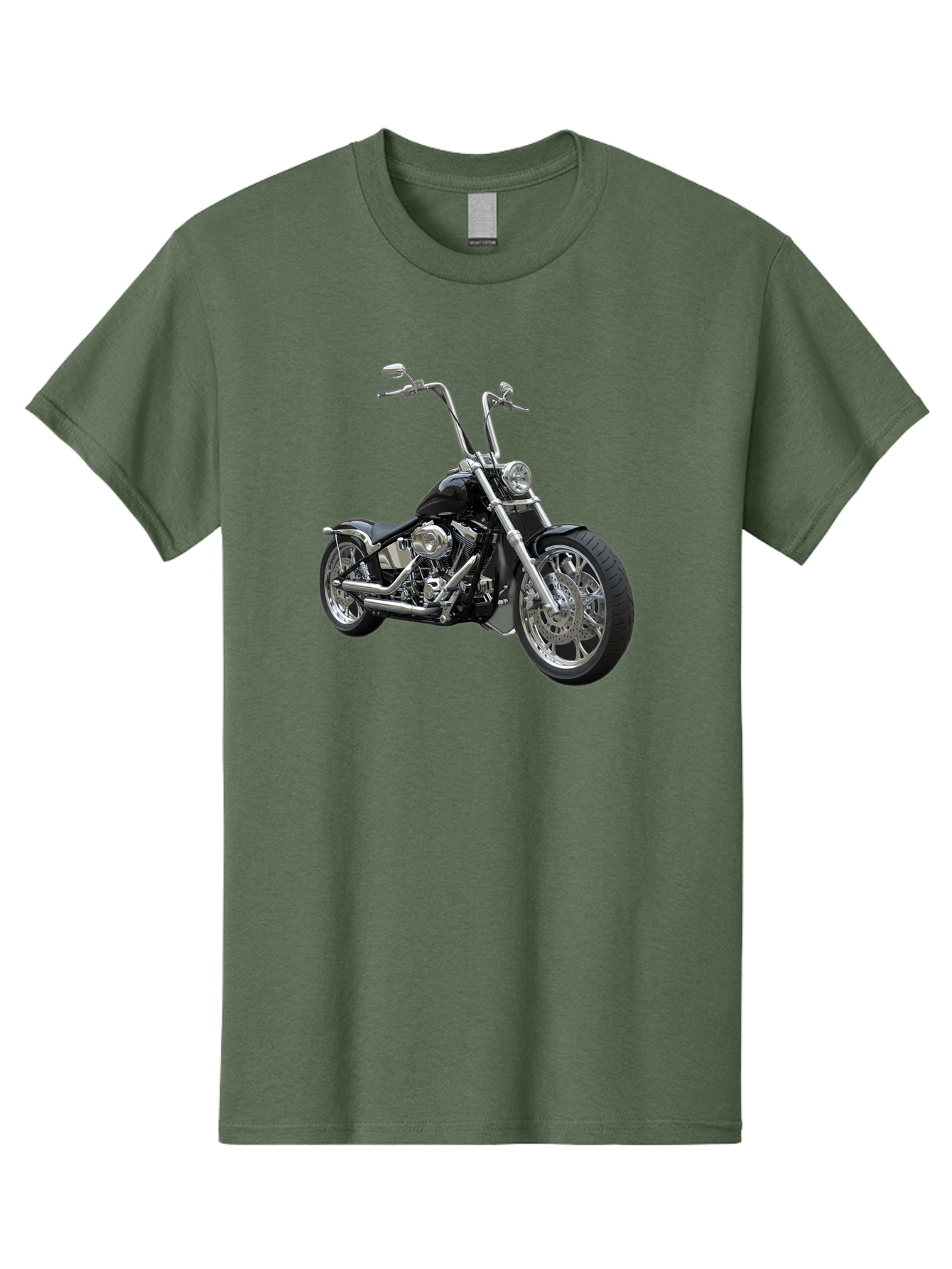 Chopper-Motorcycle-1 Men'S Graphic Tee, 100% Cotton, Comfortable Casual Summer Wear, Machine Washable, Vintage Camera, Old Camera, Antique Camera, Black Camera, Classic Photography, Photography Equipment, Nostalgic Device, Film Camera, Bao229