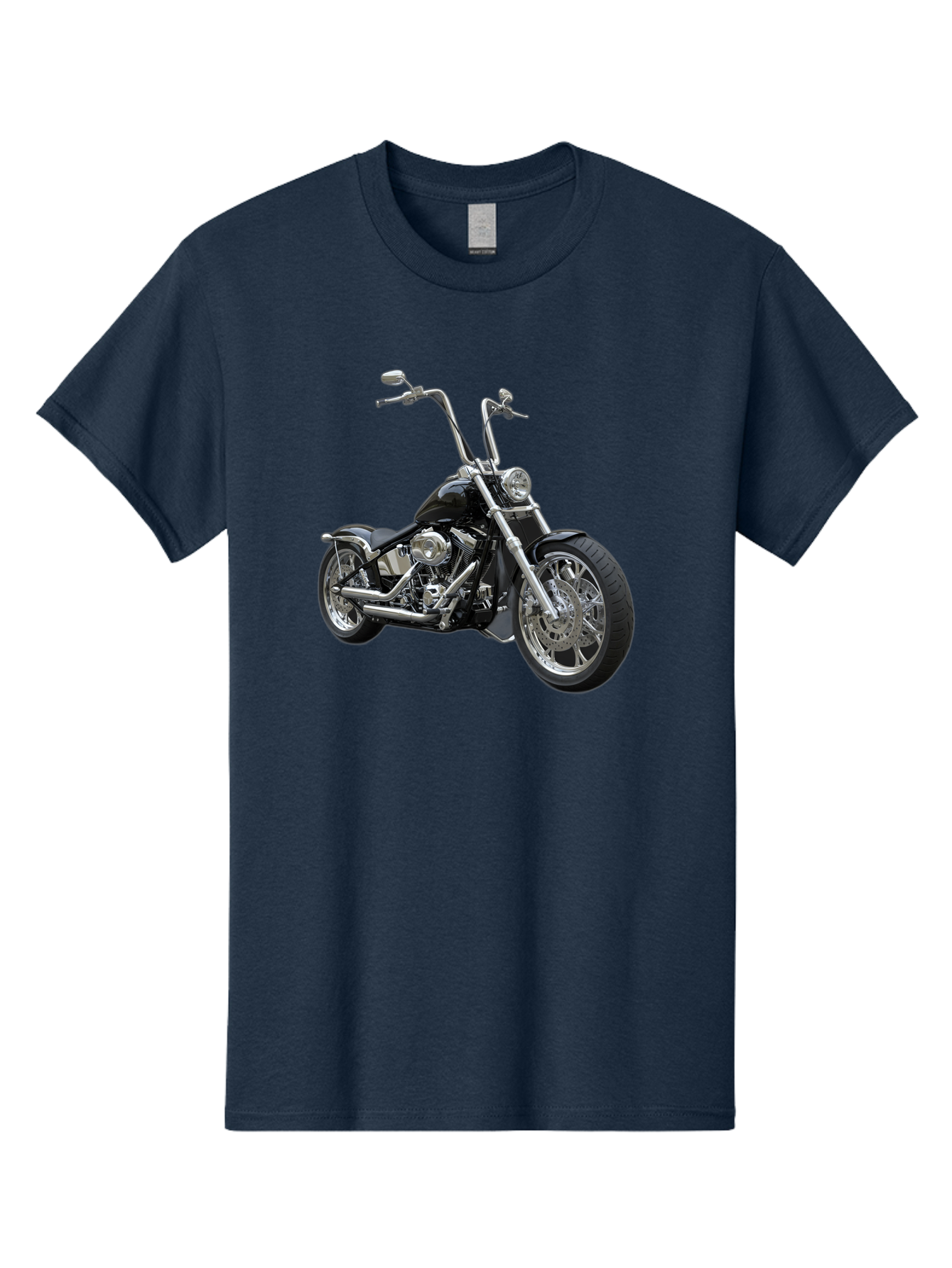 Chopper-Motorcycle-1 Men'S Graphic Tee, 100% Cotton, Comfortable Casual Summer Wear, Machine Washable, Vintage Camera, Old Camera, Antique Camera, Black Camera, Classic Photography, Photography Equipment, Nostalgic Device, Film Camera, Bao229